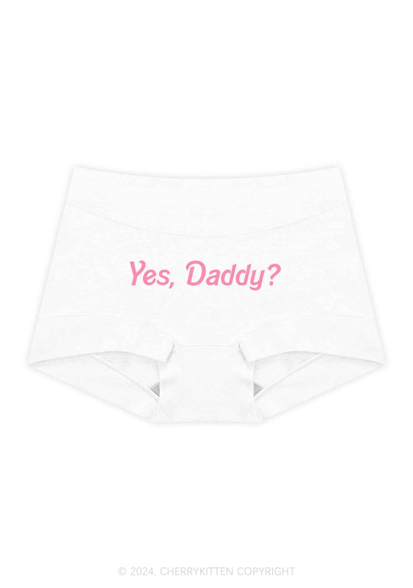 Yes Daddy Y2K Mid Rise Waist Boyshort Cherrykitten - Image 4