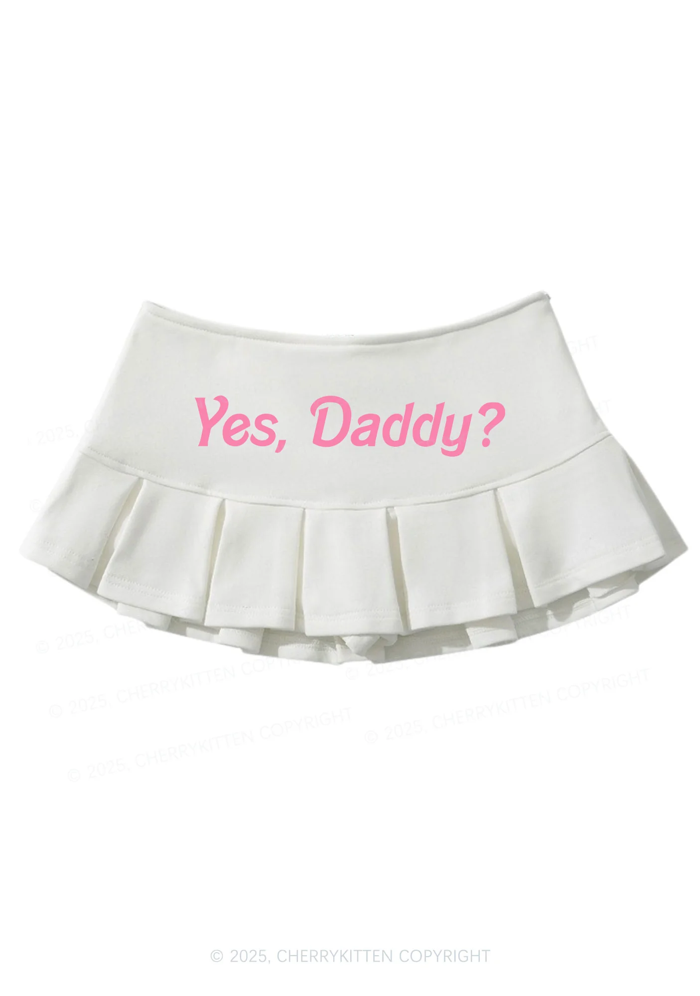 Yes Daddy Y2K Mini Pleated Skirts Cherrykitten - Image 2