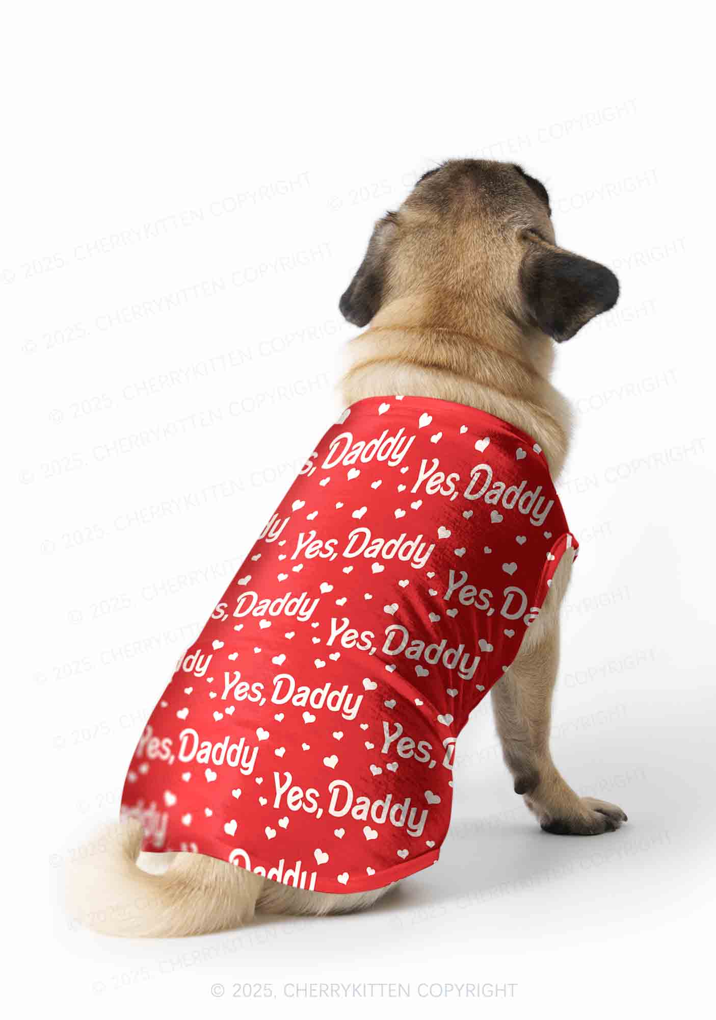 Yes Daddy Y2K Pet Tank Top Cherrykitten - Image 2