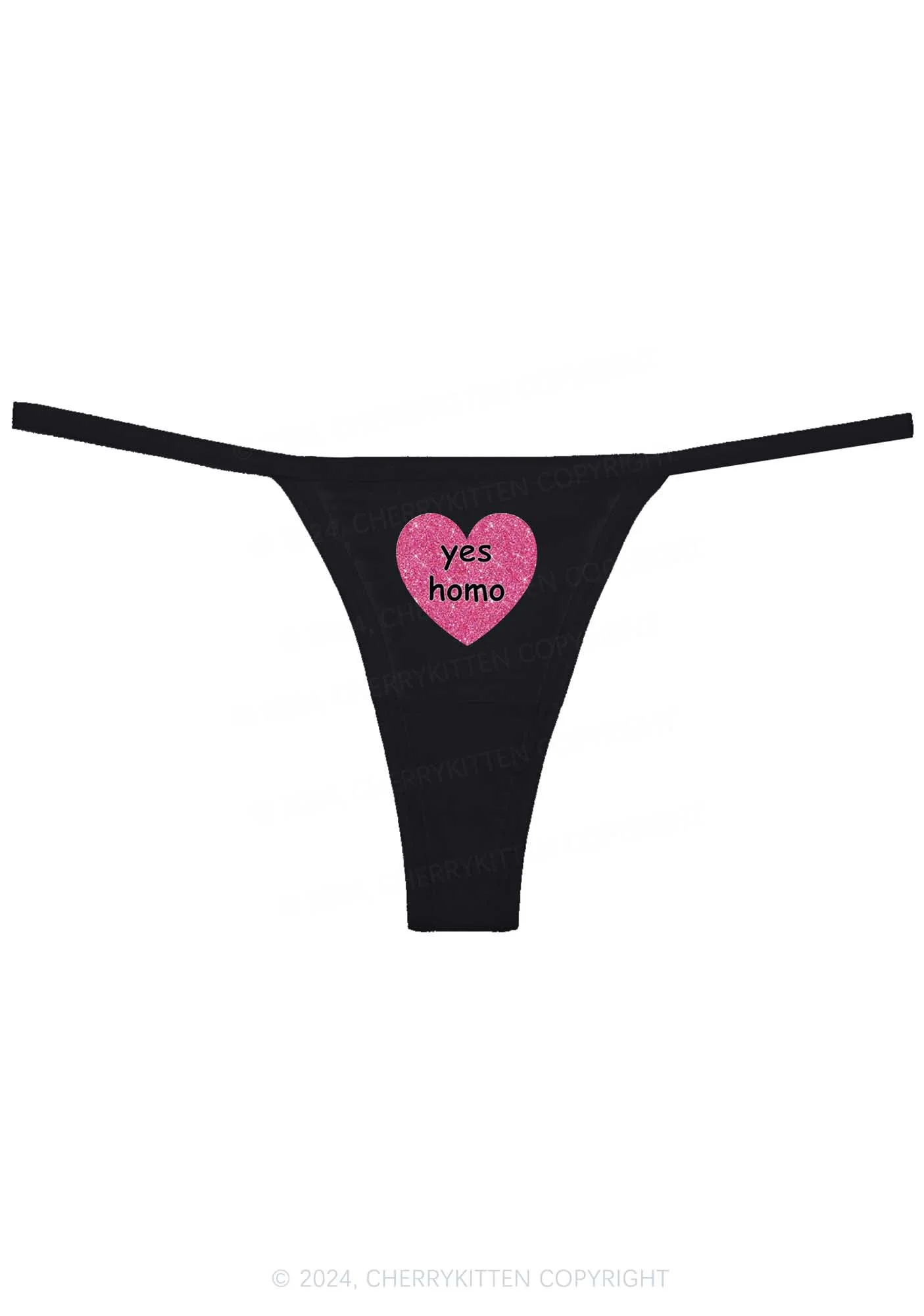 Yes Homo Y2K Flat String Thong Cherrykitten - Image 4