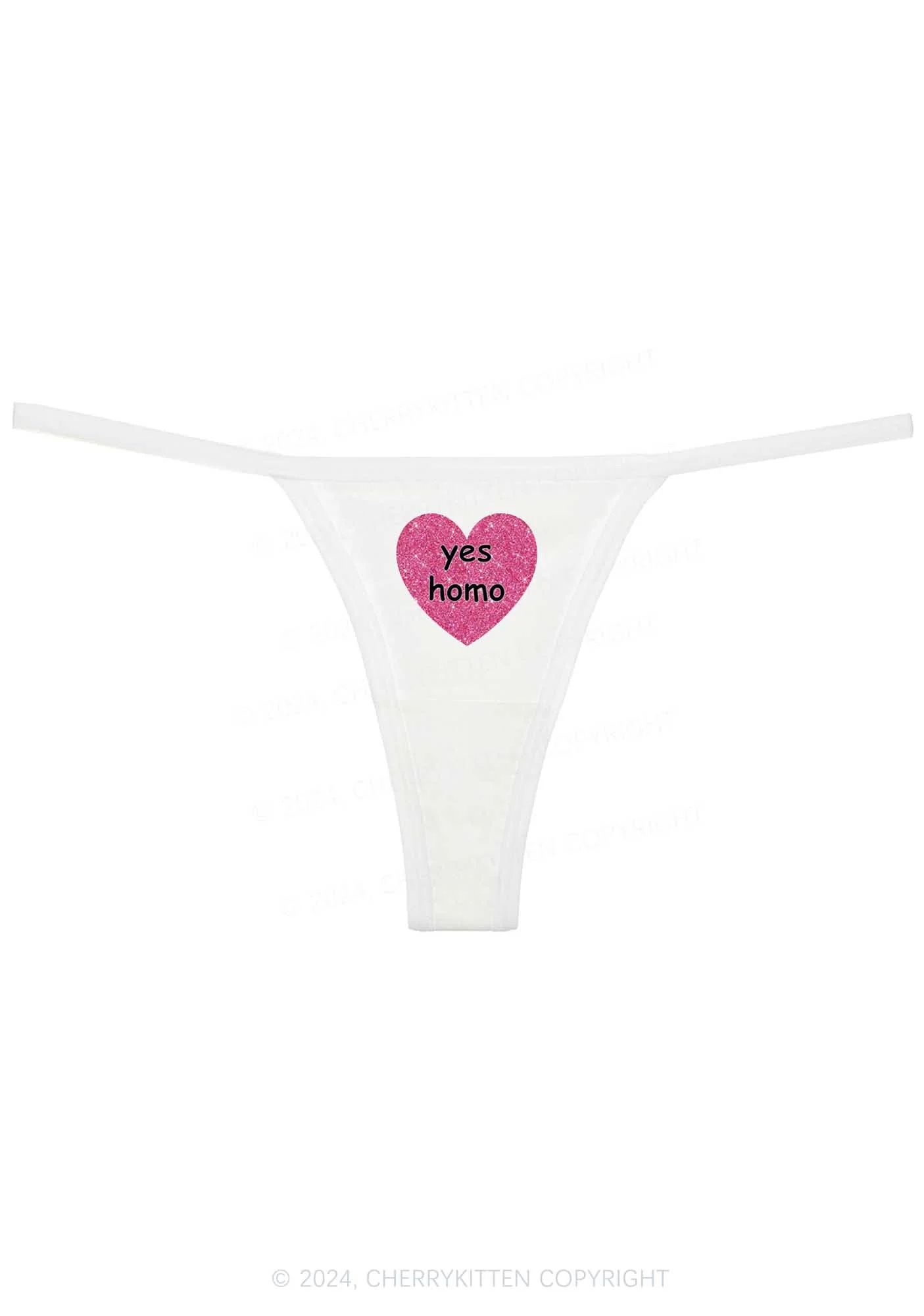 Yes Homo Y2K Flat String Thong Cherrykitten - Image 5