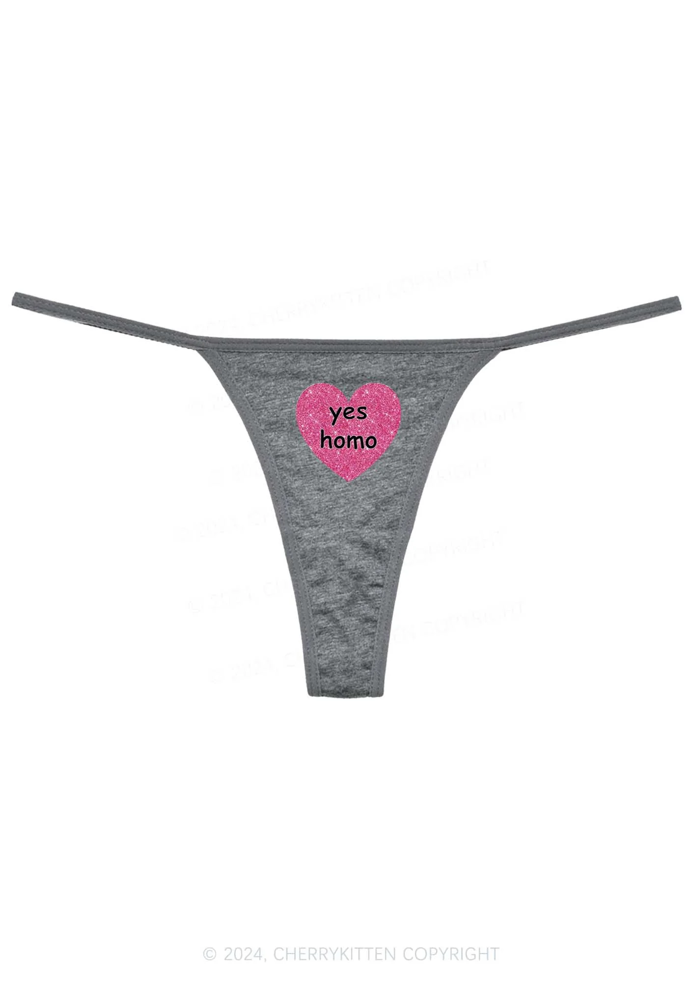 Yes Homo Y2K Flat String Thong Cherrykitten - Image 6
