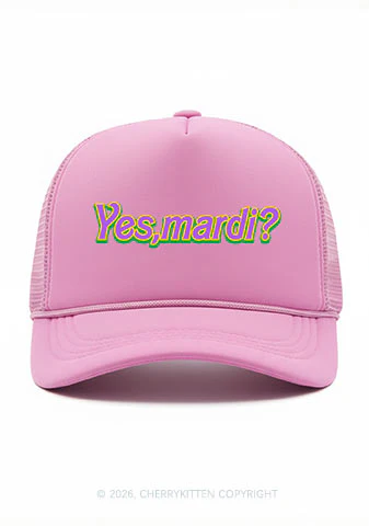Yes Mardi Y2K Trucker Hat Cherrykitten - Image 2