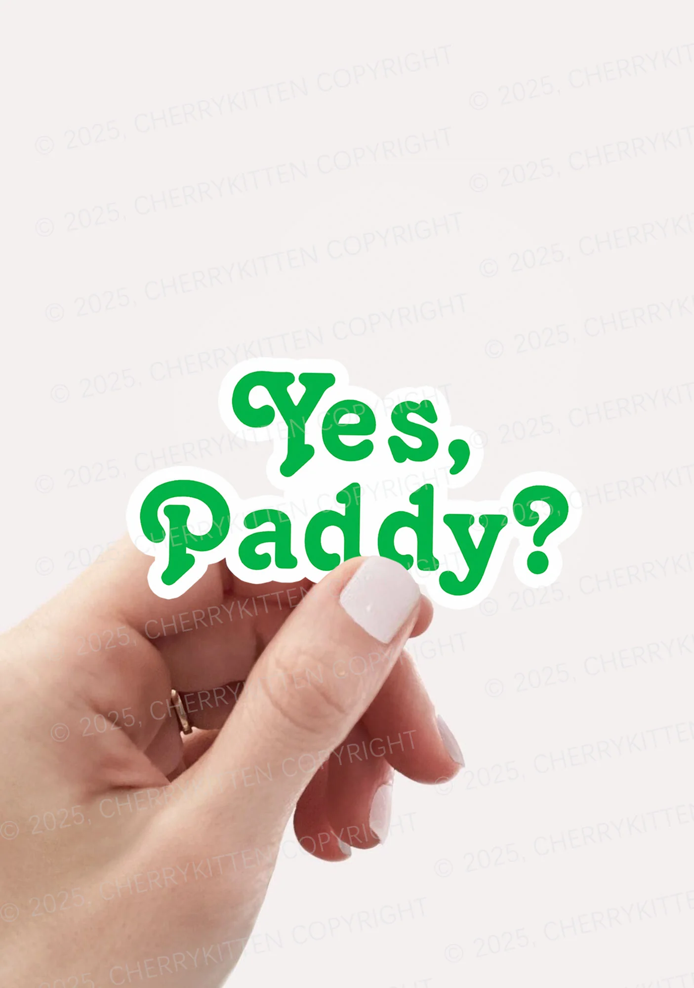 Yes Paddy St Patricks 1Pc Y2K Sticker Cherrykitten - Image 2