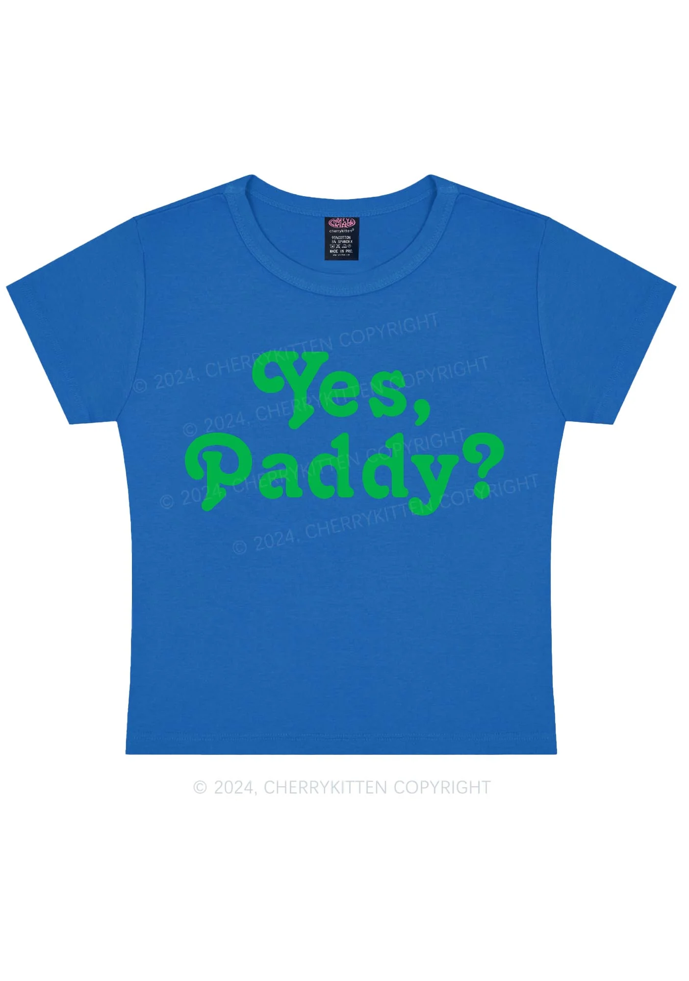 Yes Paddy St Patricks Y2K Baby Tee Cherrykitten - Image 12