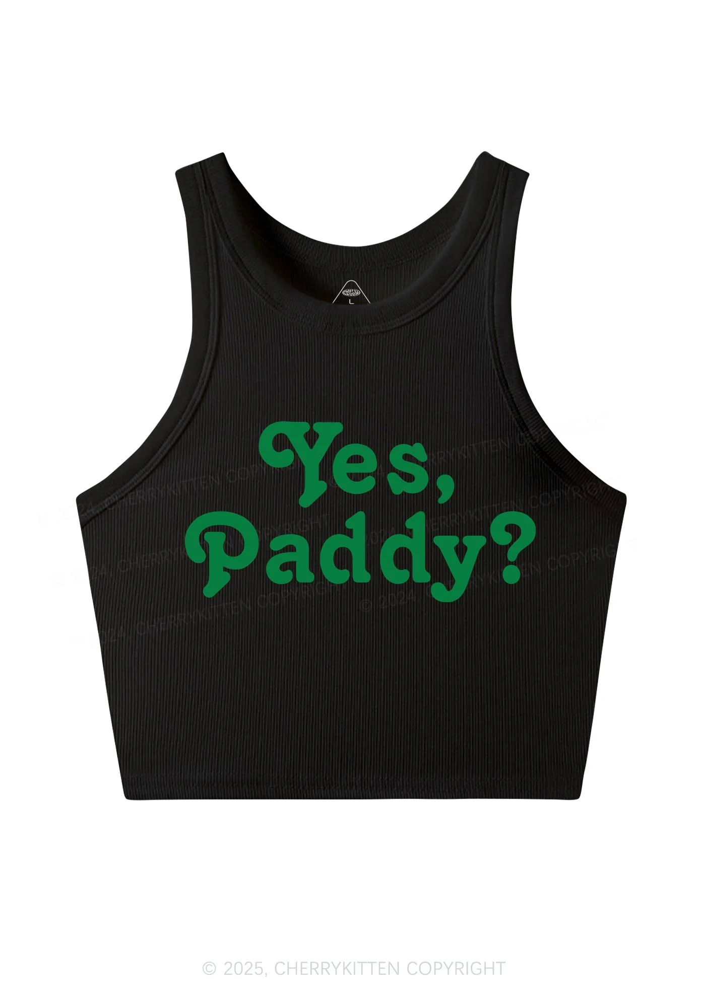 Yes Paddy St Patricks Y2K Crop Tank Top Cherrykitten - Image 5