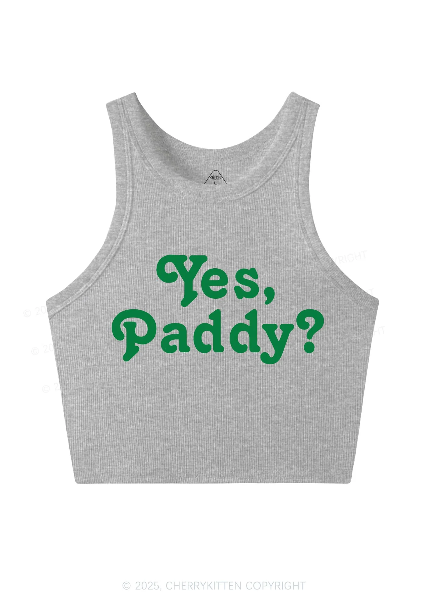 Yes Paddy St Patricks Y2K Crop Tank Top Cherrykitten - Image 6