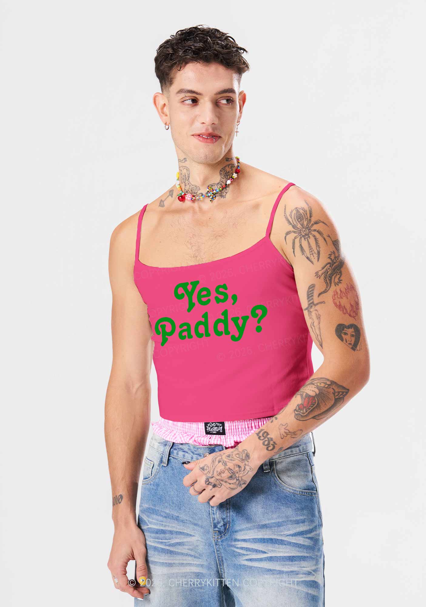 Yes Paddy St Patricks Y2K Spaghetti Strap Cami Cherrykitten - Image 2