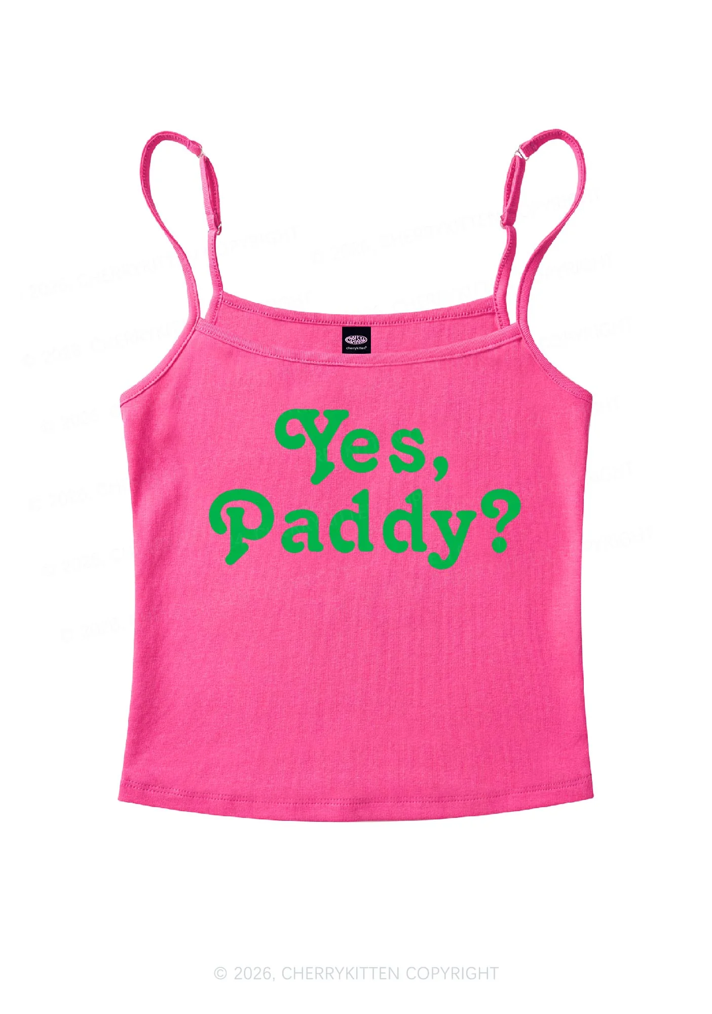 Yes Paddy St Patricks Y2K Spaghetti Strap Cami Cherrykitten - Image 5