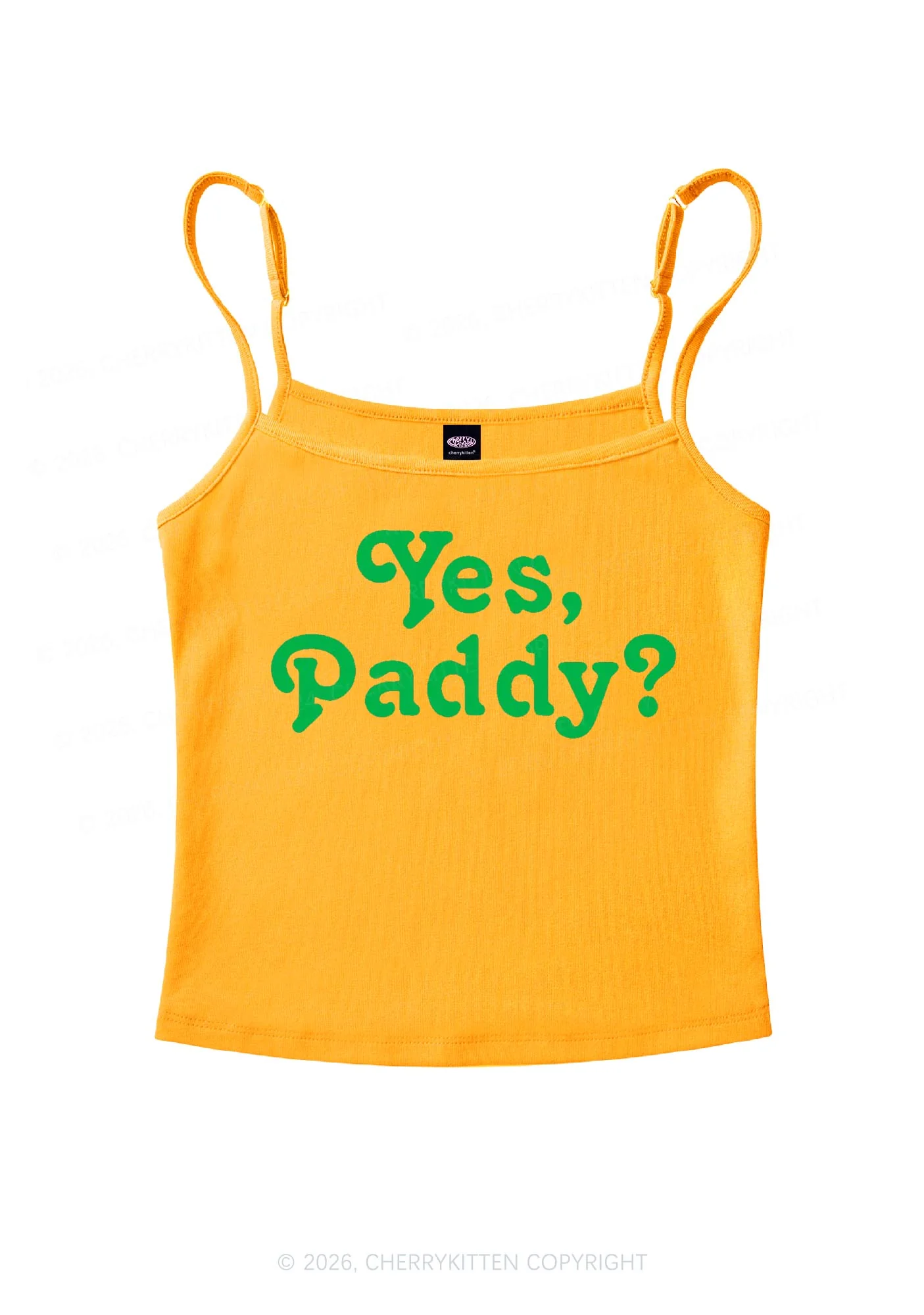 Yes Paddy St Patricks Y2K Spaghetti Strap Cami Cherrykitten - Image 6