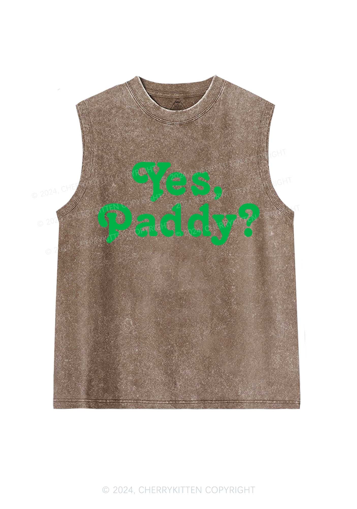 Yes Paddy St Patricks Y2K Washed Tank Cherrykitten - Image 6