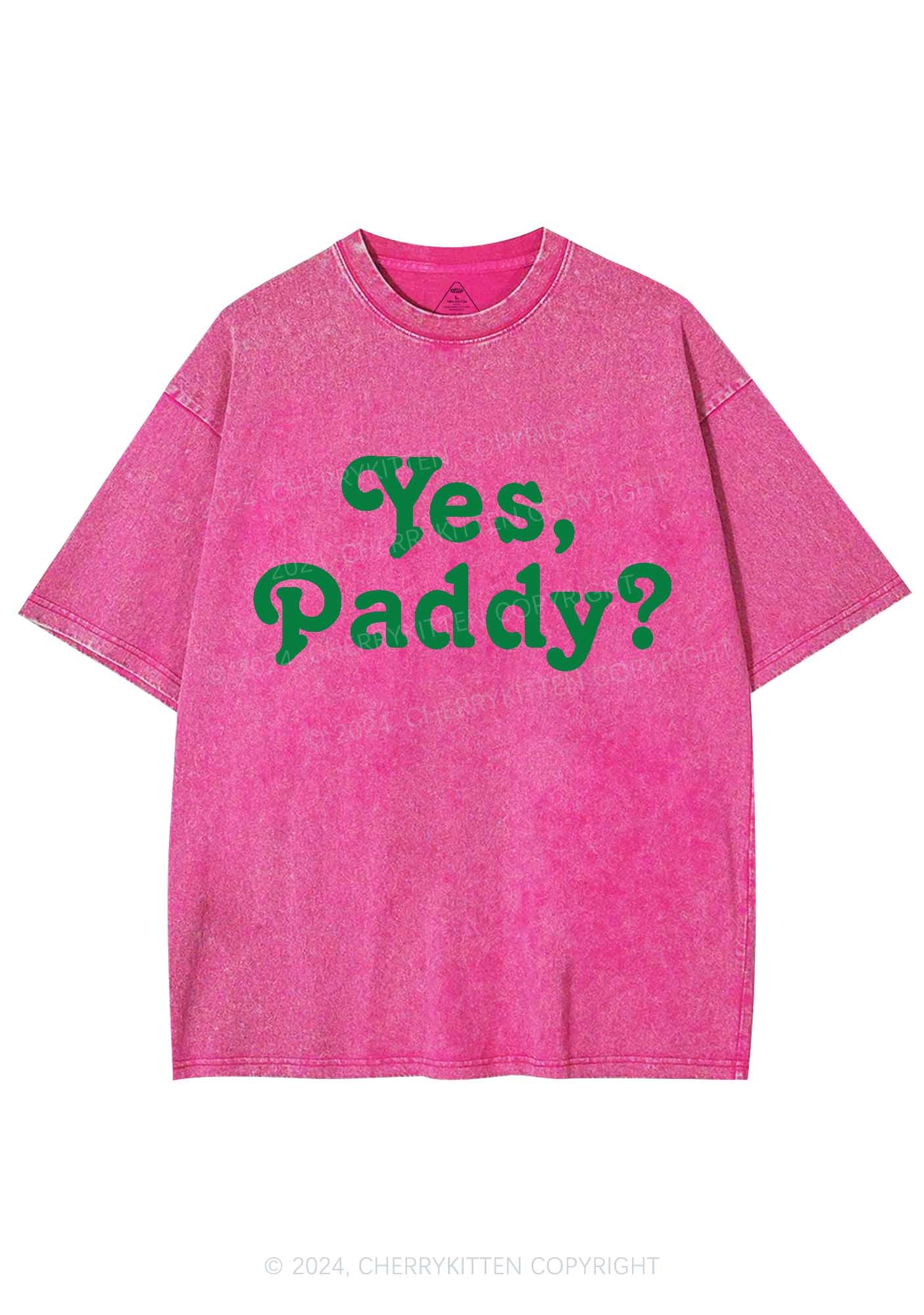 Yes Paddy St Patricks Y2K Washed Tee Cherrykitten - Image 5