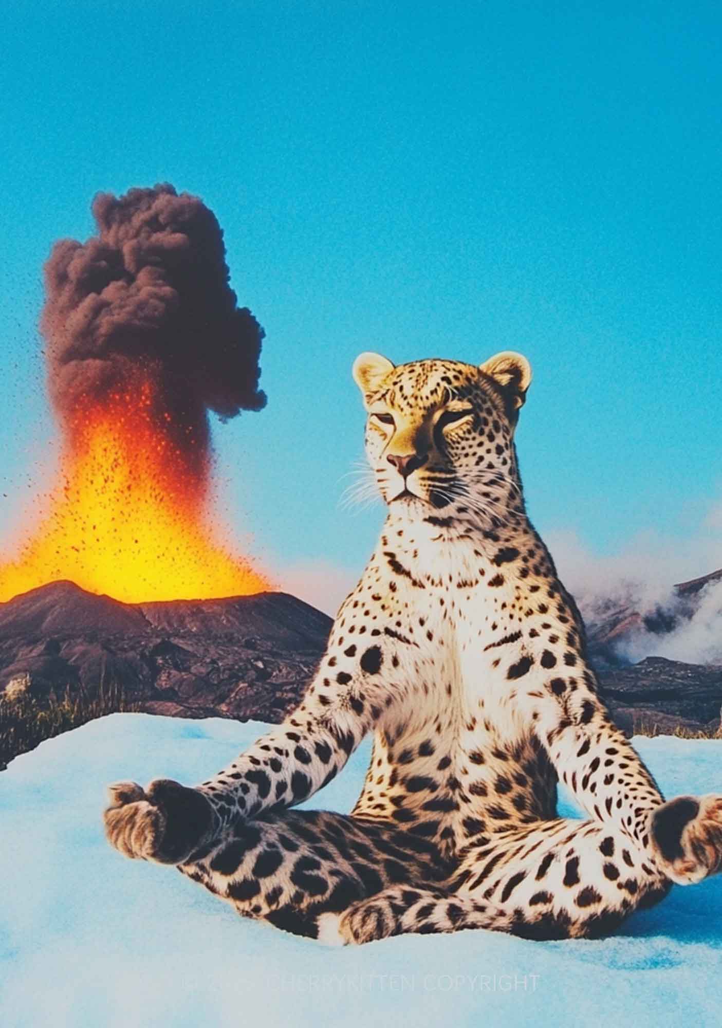 Yoga Leopard And Volcano Y2K Phone Case Cherrykitten - Image 2
