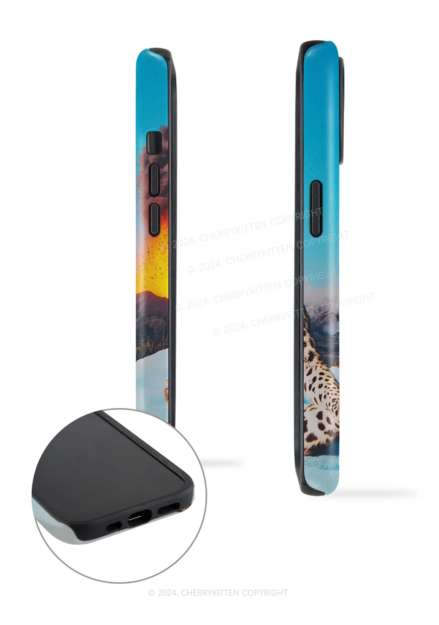 Yoga Leopard And Volcano Y2K Phone Case Cherrykitten - Image 3