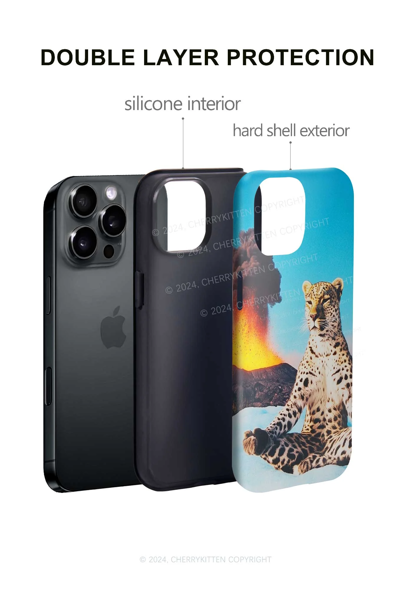 Yoga Leopard And Volcano Y2K Phone Case Cherrykitten - Image 4