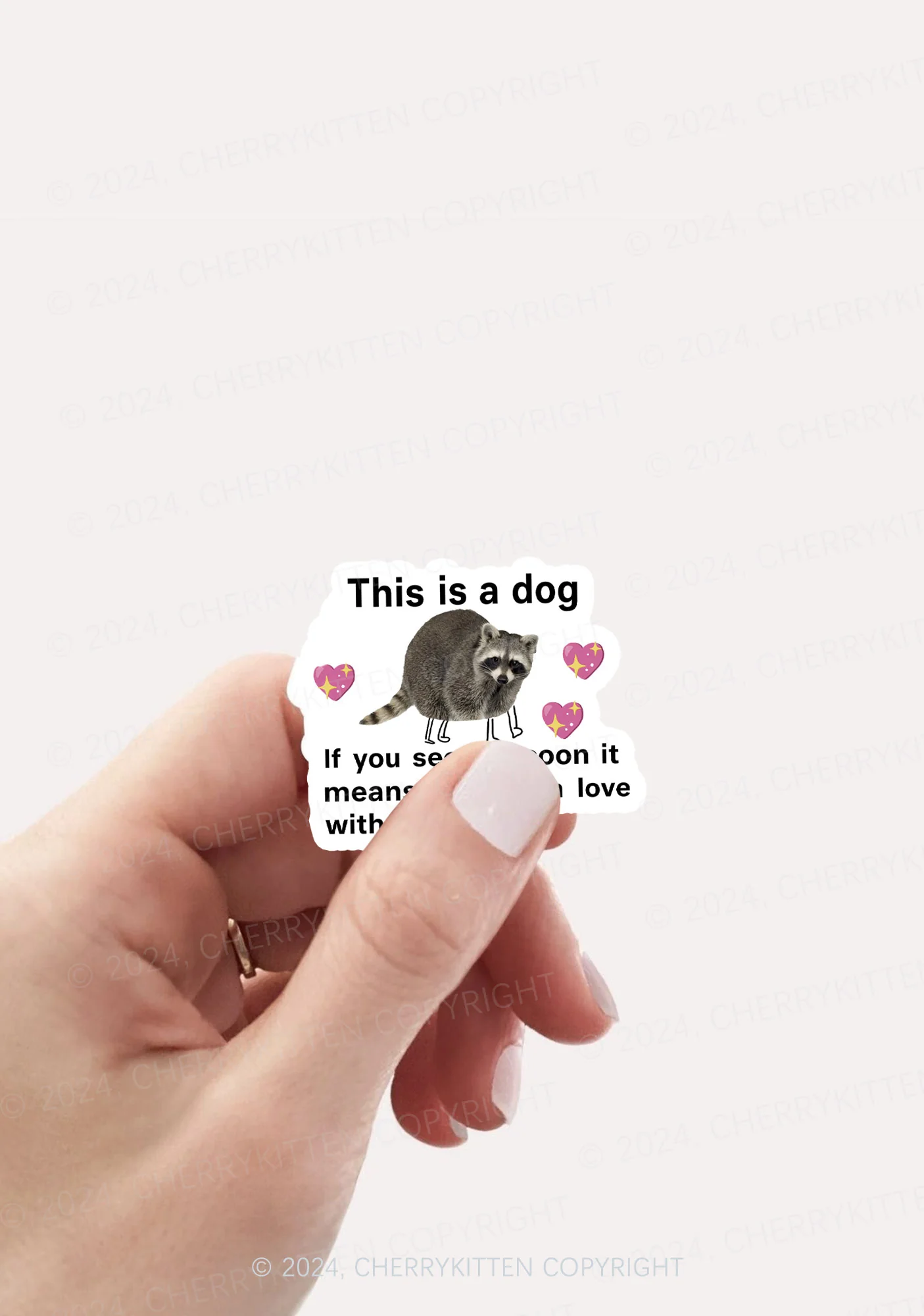 You Are In Love With Me 1Pc Y2K Sticker Cherrykitten - Image 2