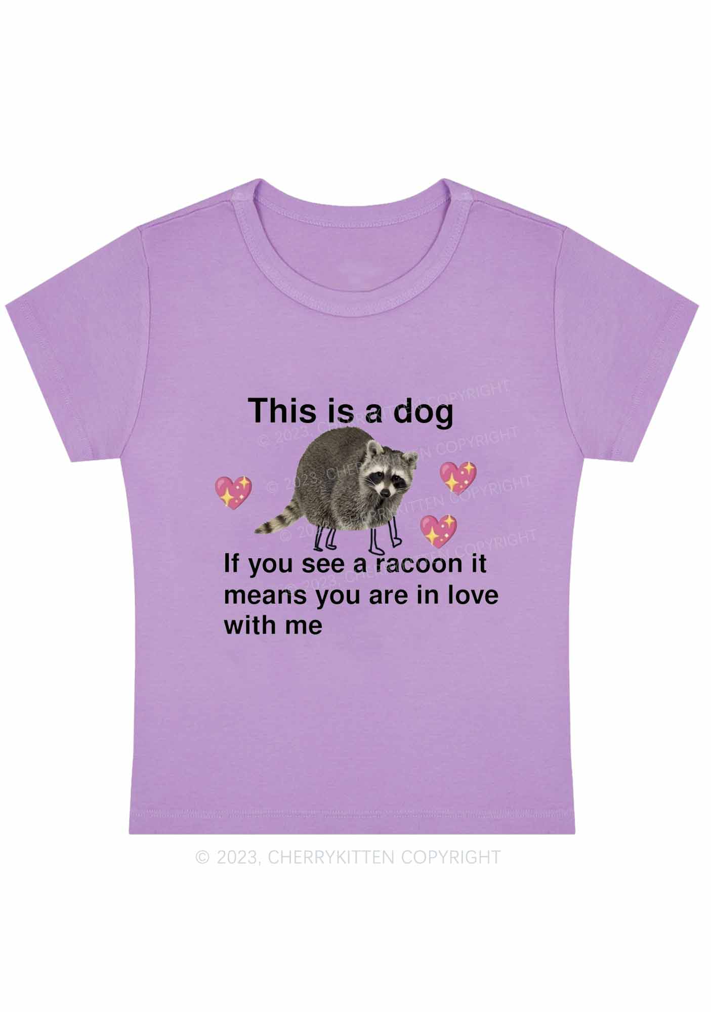 You Are In Love With Me Y2K Baby Tee Cherrykitten - Image 4