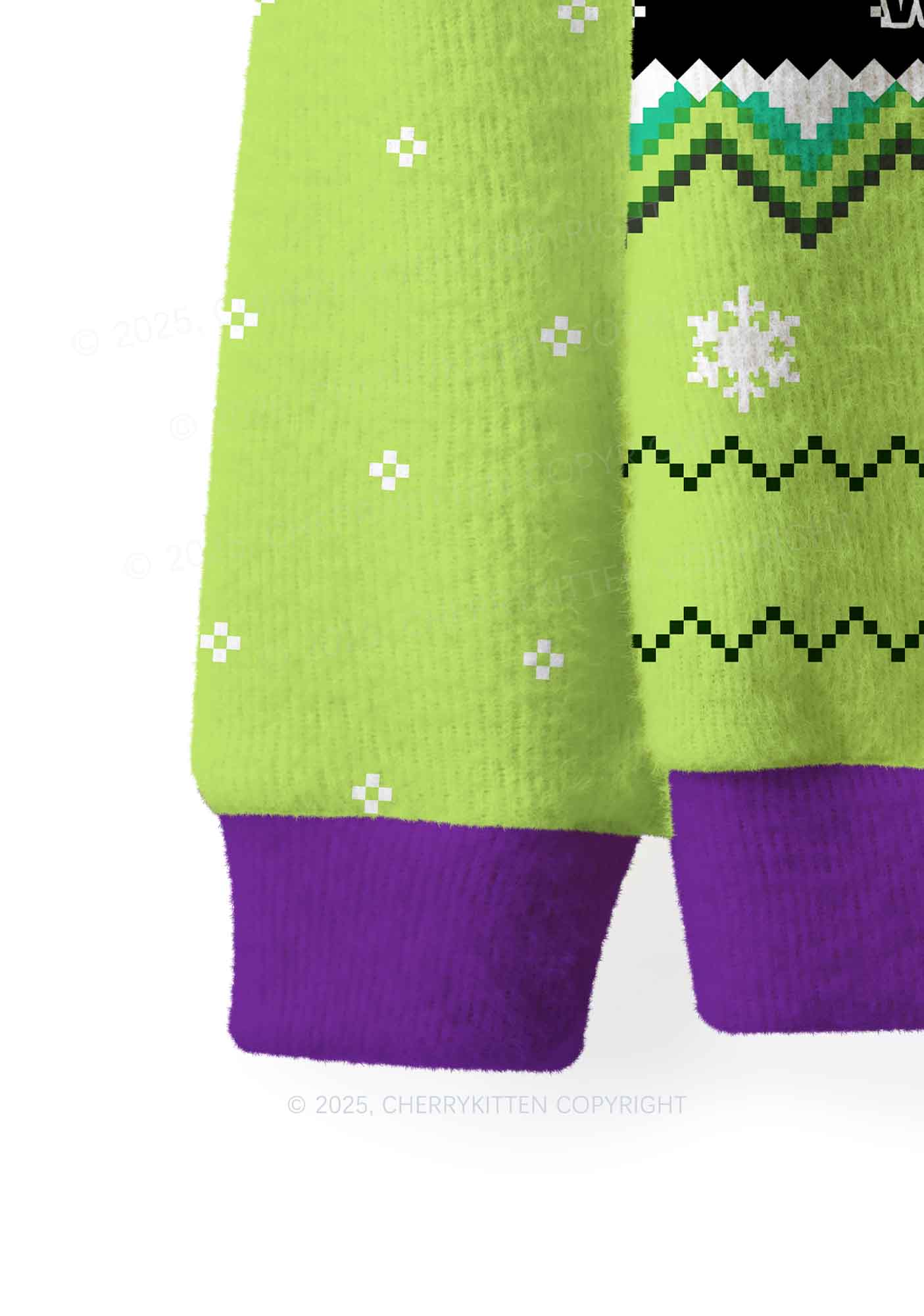 You Are In Love With Me Y2K Christmas Knit Sweatshirt Cherrykitten - Image 4