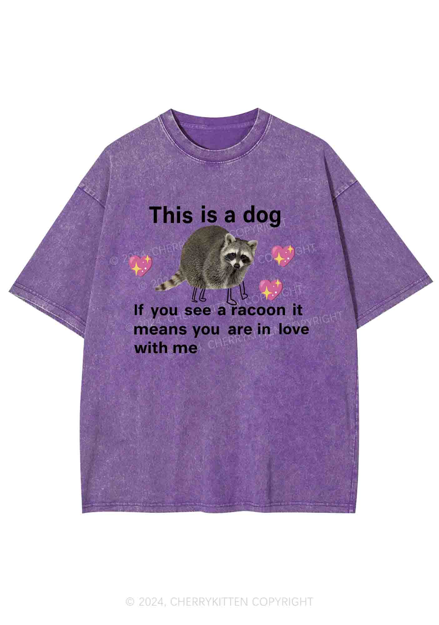 You Are In Love With Me Y2K Washed Tee Cherrykitten - Image 6