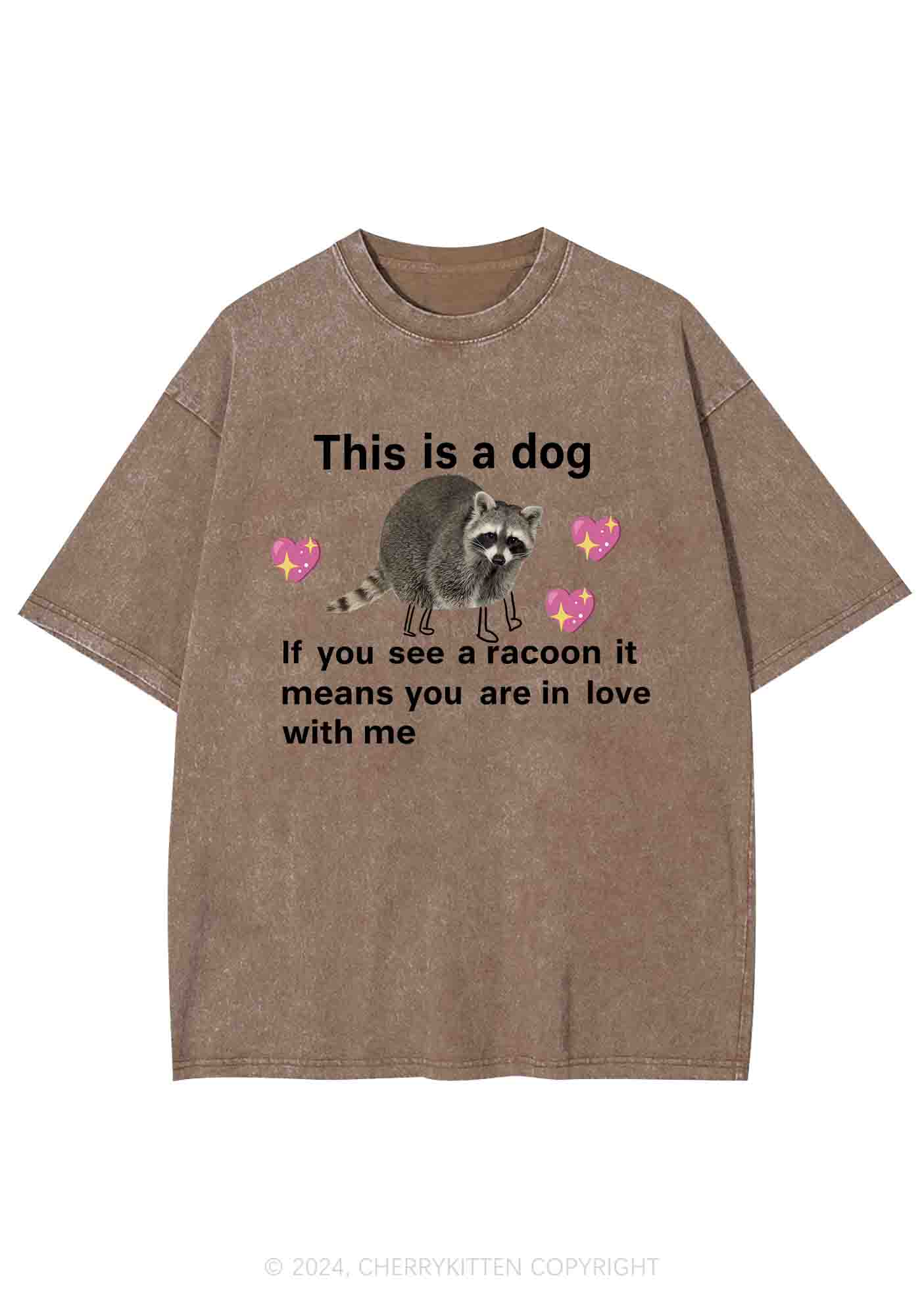 You Are In Love With Me Y2K Washed Tee Cherrykitten - Image 7
