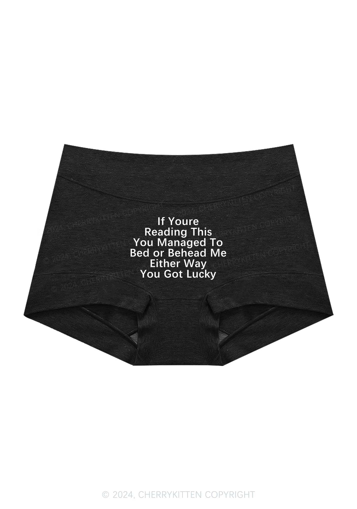 You Got Lucky Y2K Mid Rise Waist Boyshort Cherrykitten - Image 5