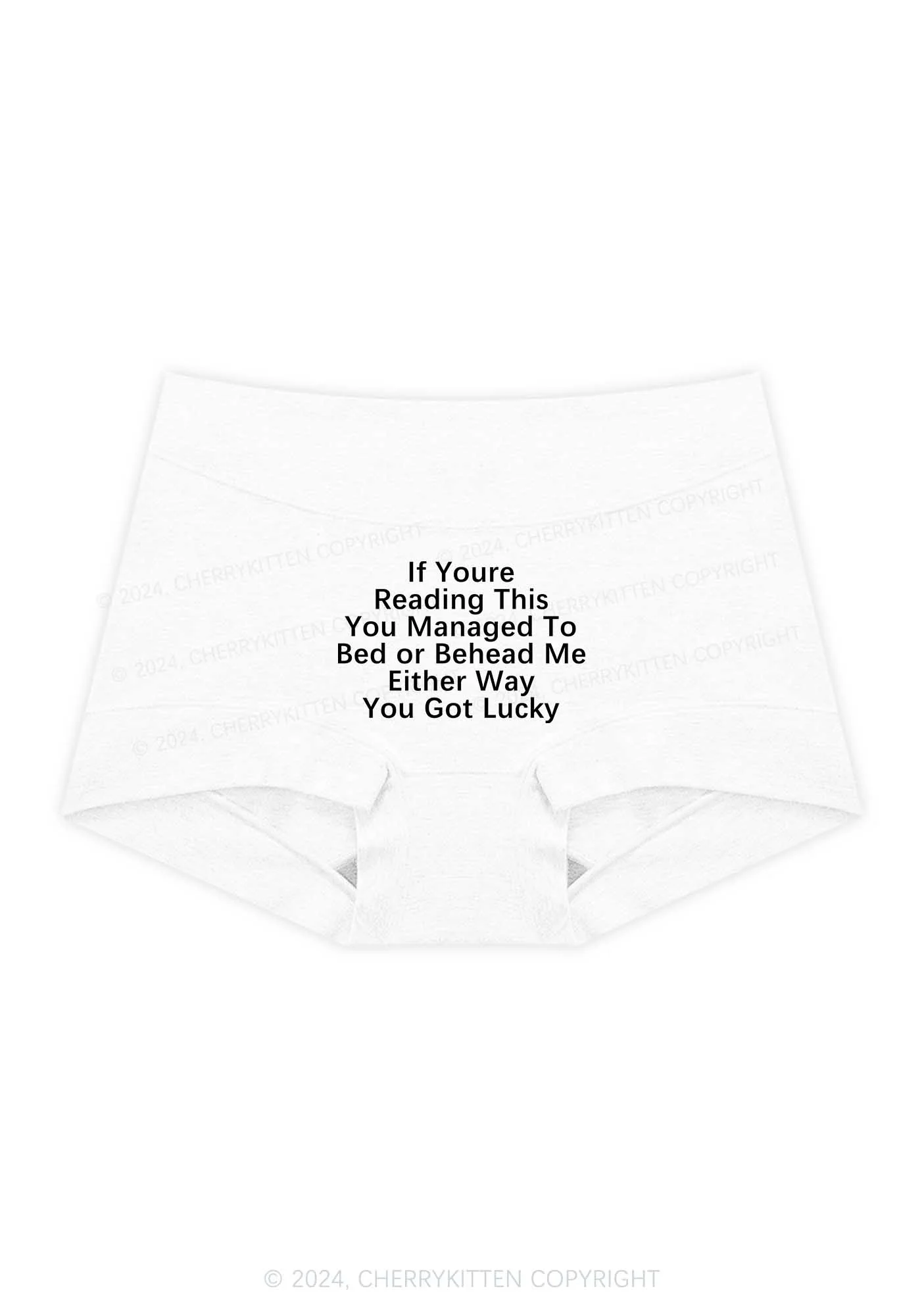 You Got Lucky Y2K Mid Rise Waist Boyshort Cherrykitten - Image 6