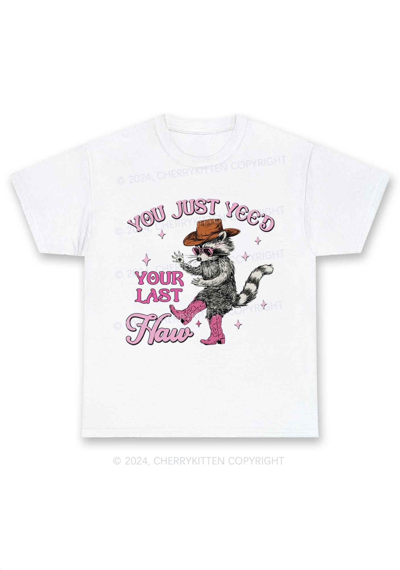 You Just Yeed Raccoon Y2K Chunky Shirt Cherrykitten - Image 3