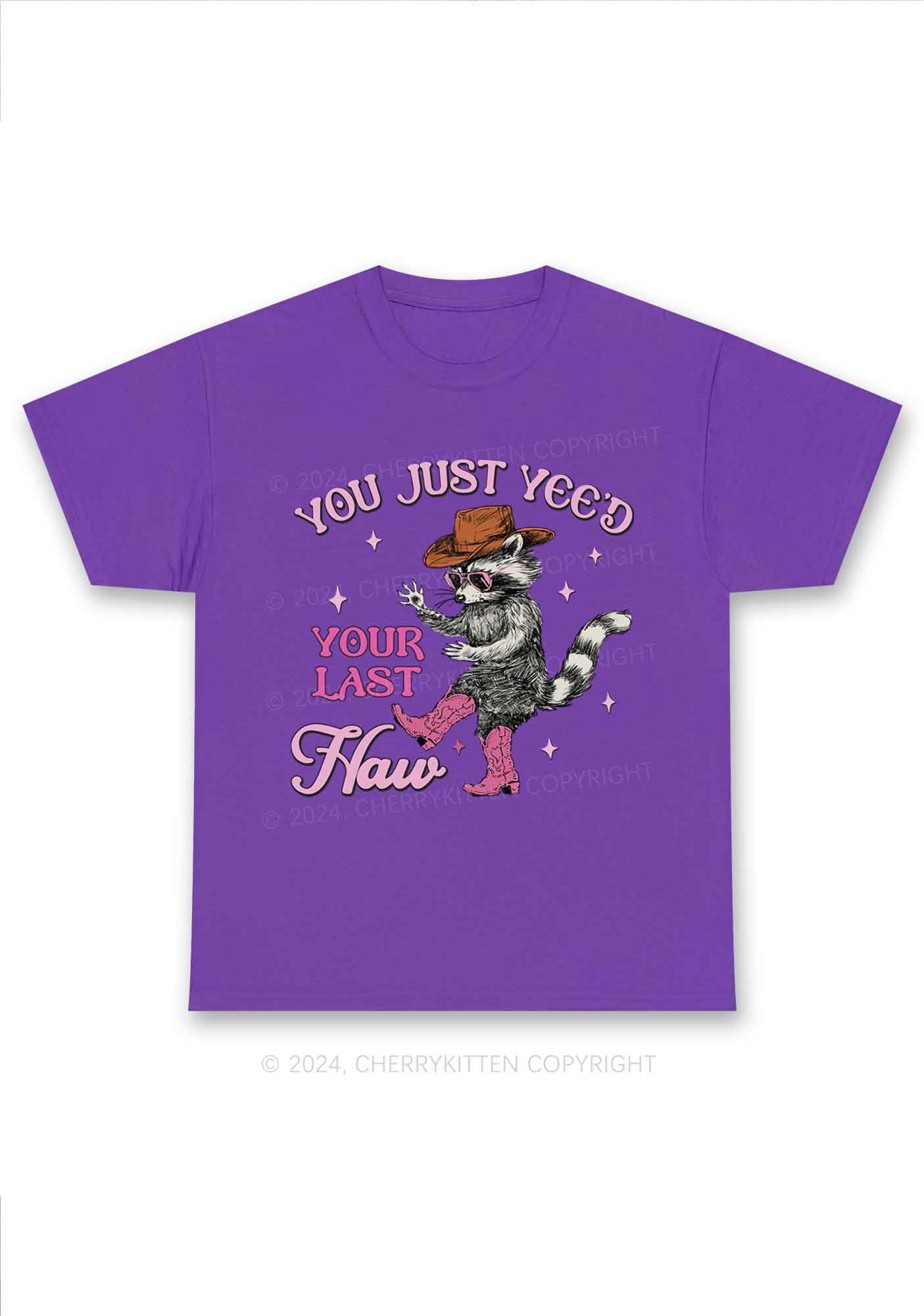 You Just Yeed Raccoon Y2K Chunky Shirt Cherrykitten - Image 4