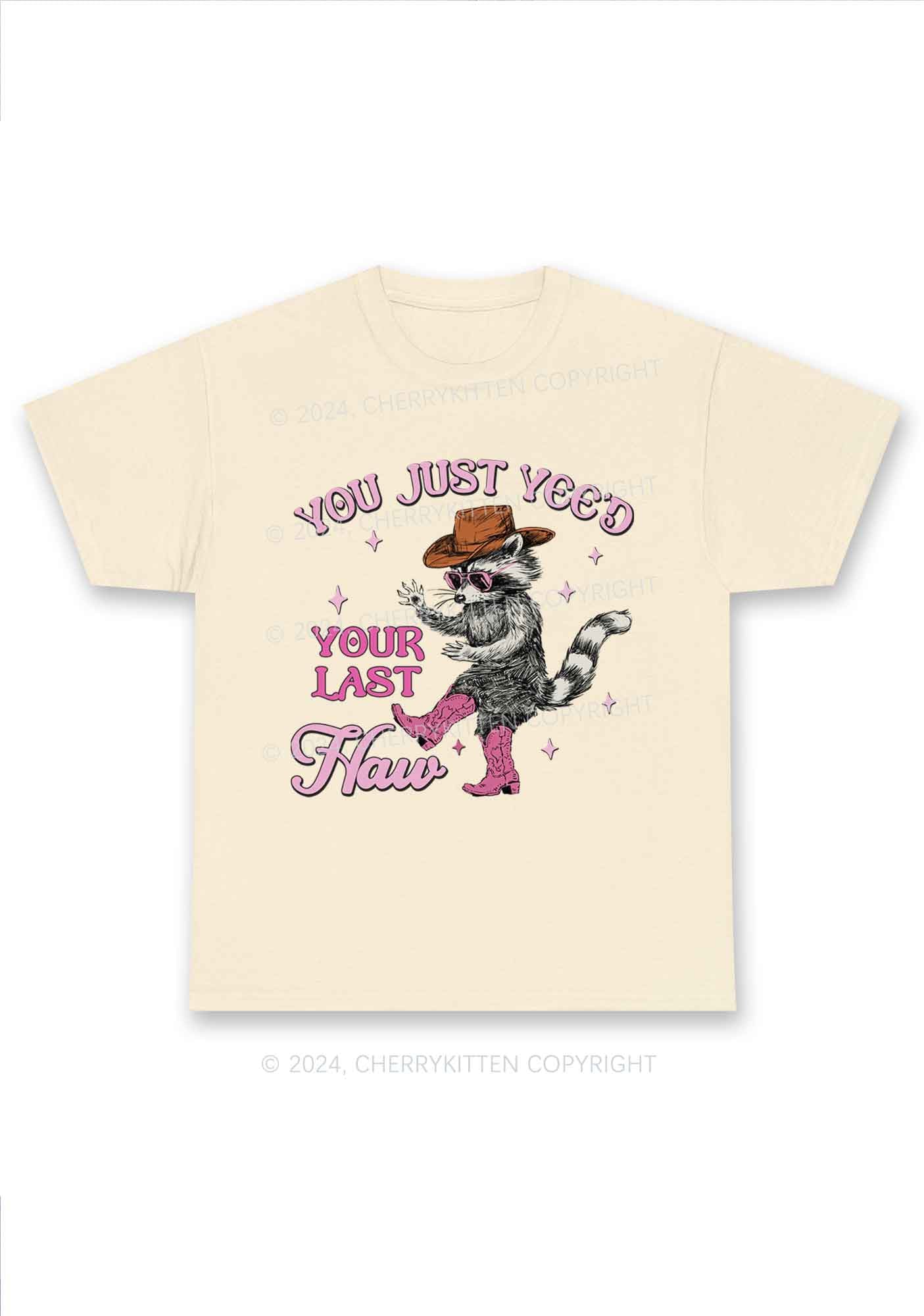 You Just Yeed Raccoon Y2K Chunky Shirt Cherrykitten - Image 5