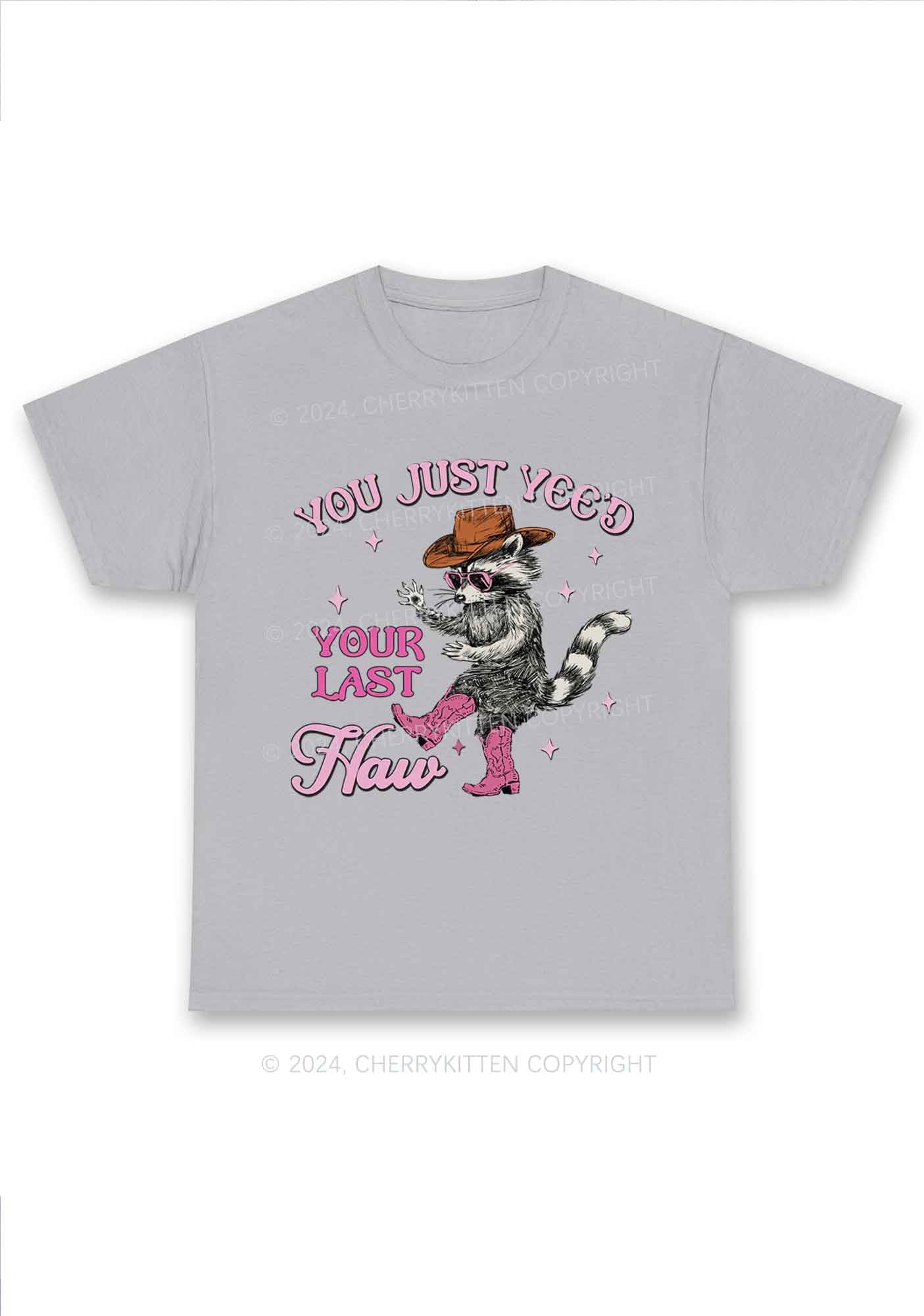 You Just Yeed Raccoon Y2K Chunky Shirt Cherrykitten - Image 7