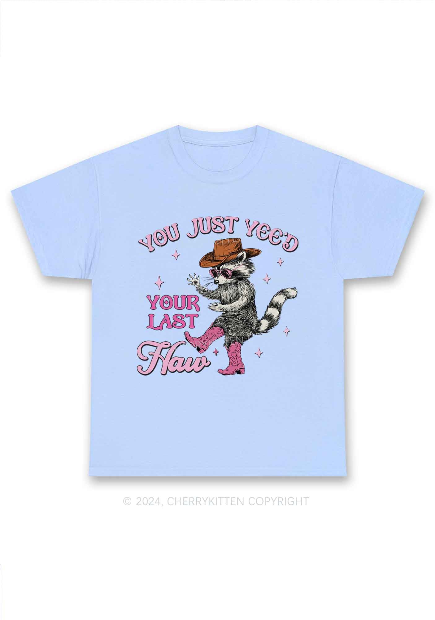 You Just Yeed Raccoon Y2K Chunky Shirt Cherrykitten - Image 8