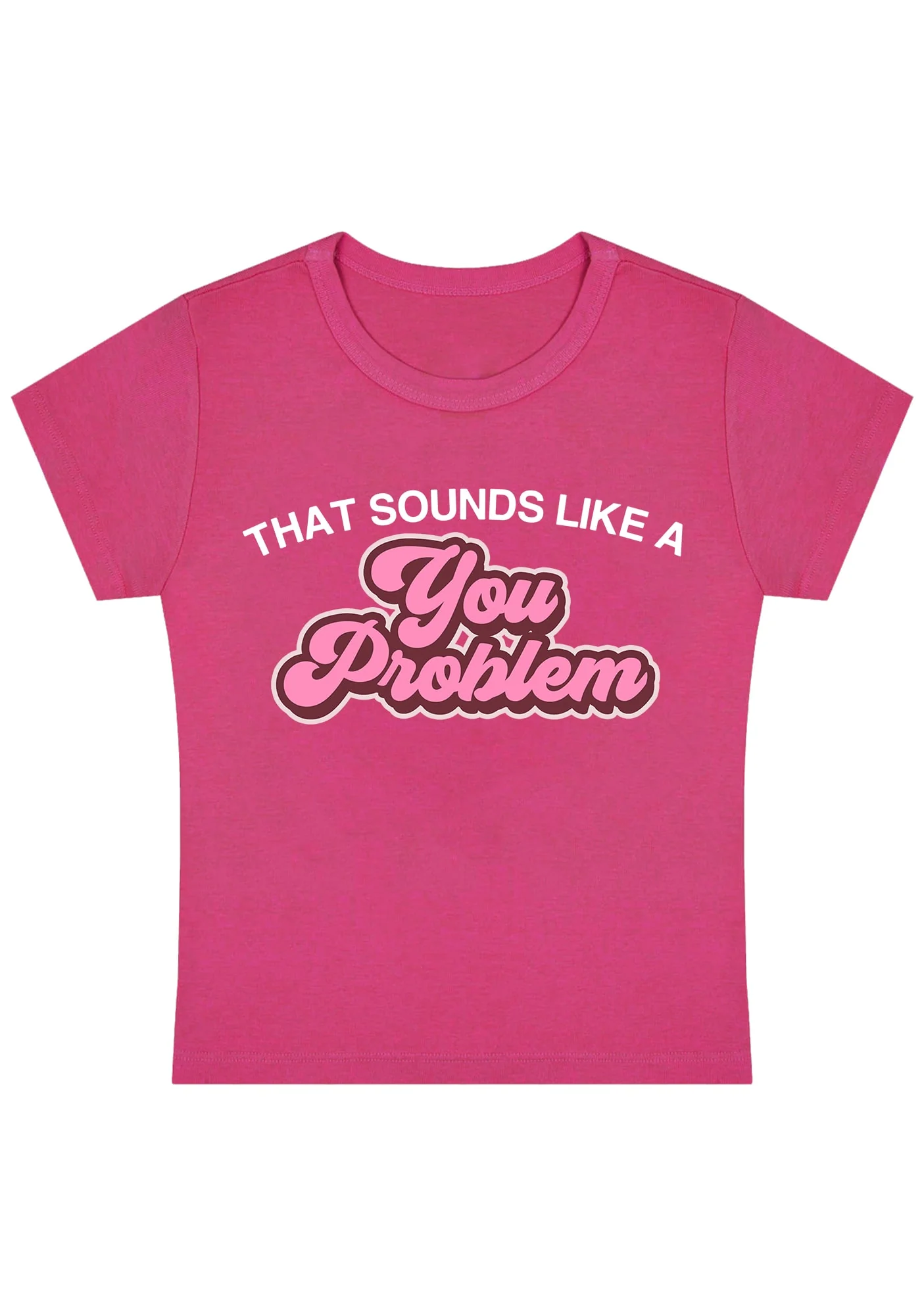 You Problem Y2k Baby Tee - Image 3