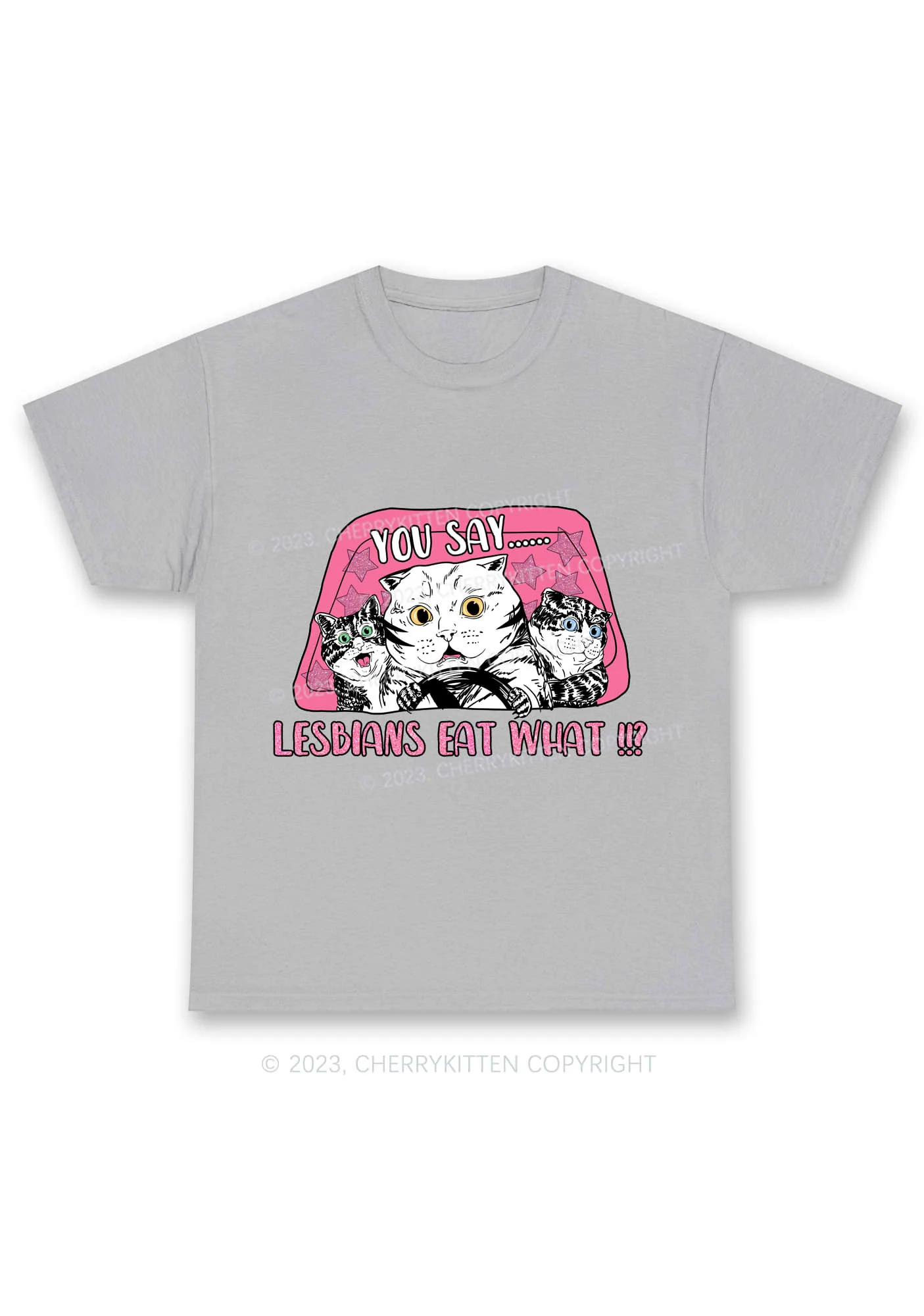 You Say Lesbians Eat What Y2K Chunky Shirt Cherrykitten - Image 6