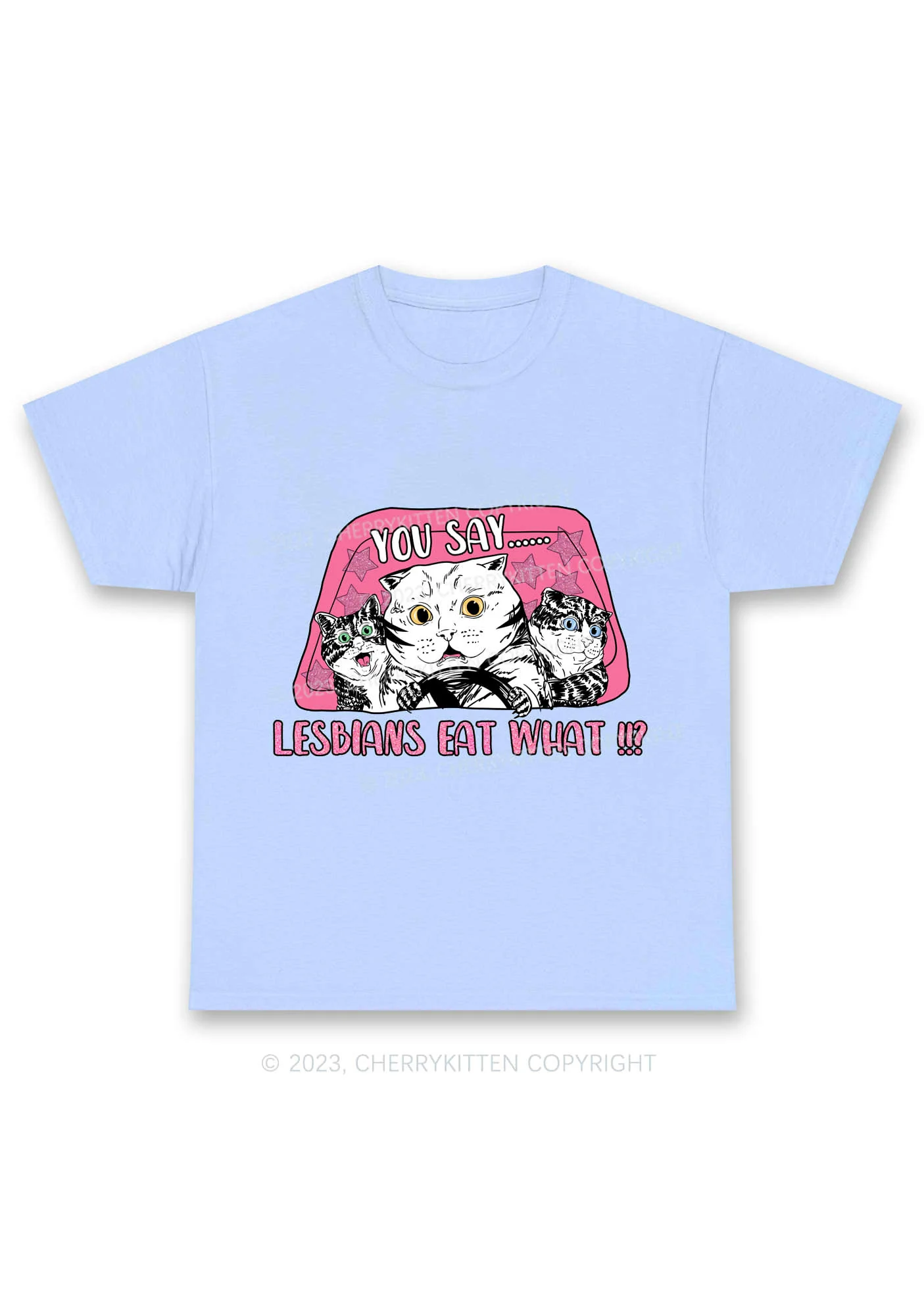 You Say Lesbians Eat What Y2K Chunky Shirt Cherrykitten - Image 7
