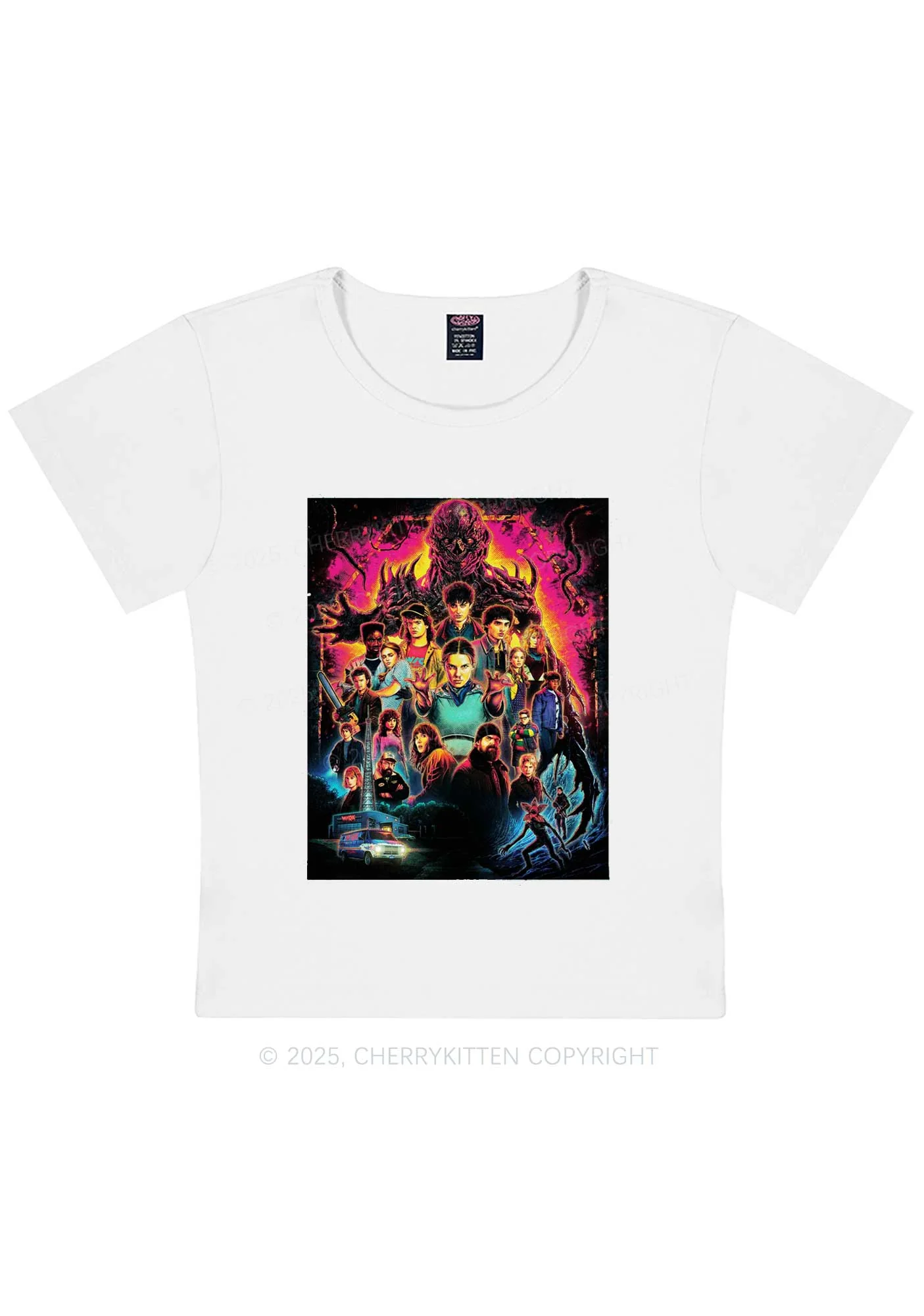 Young Adventure Y2K Baby Tee Cherrykitten - Image 3