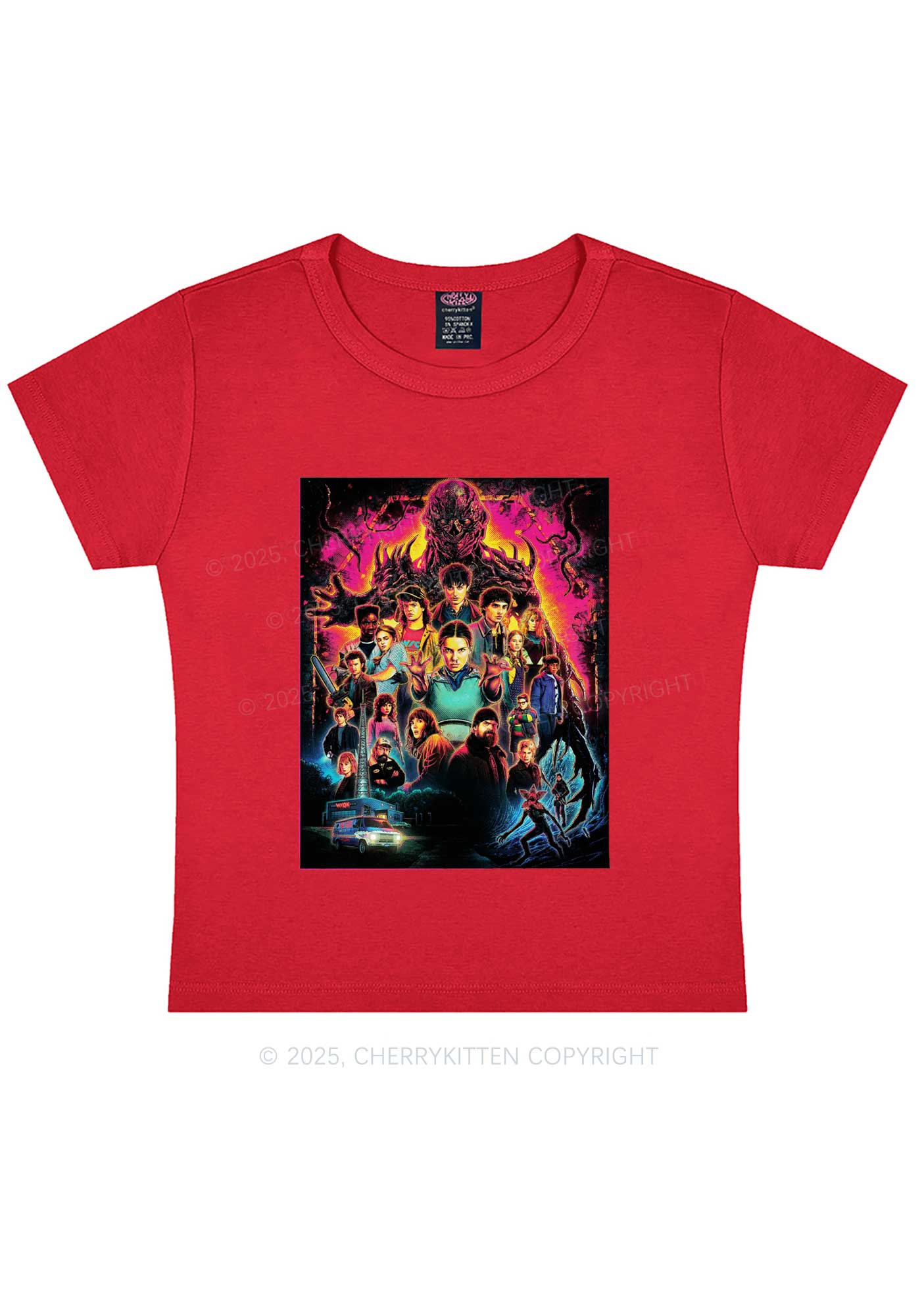 Young Adventure Y2K Baby Tee Cherrykitten - Image 7