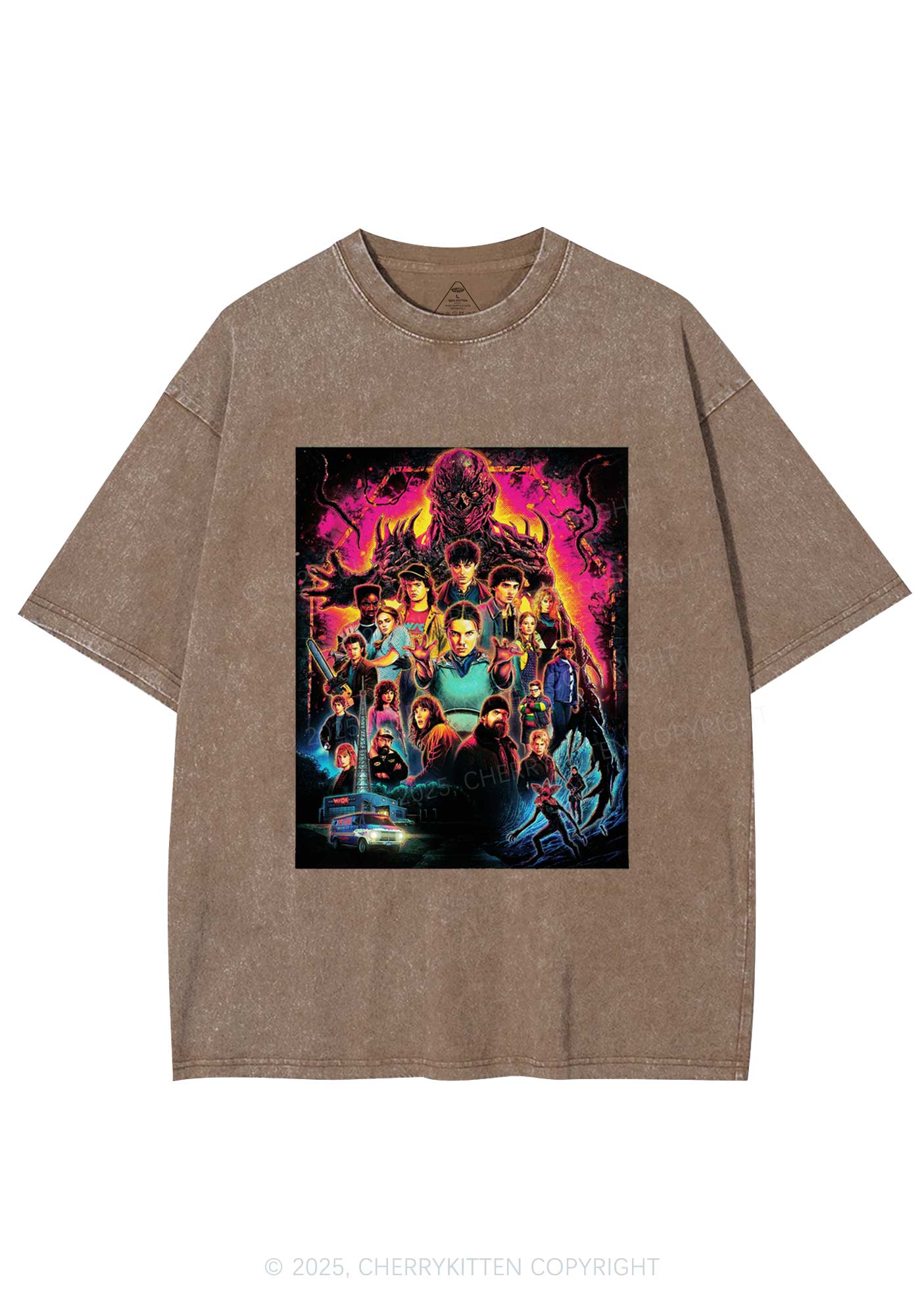 Young Adventure Y2K Shirts Washed Tee Cherrykitten - Image 7