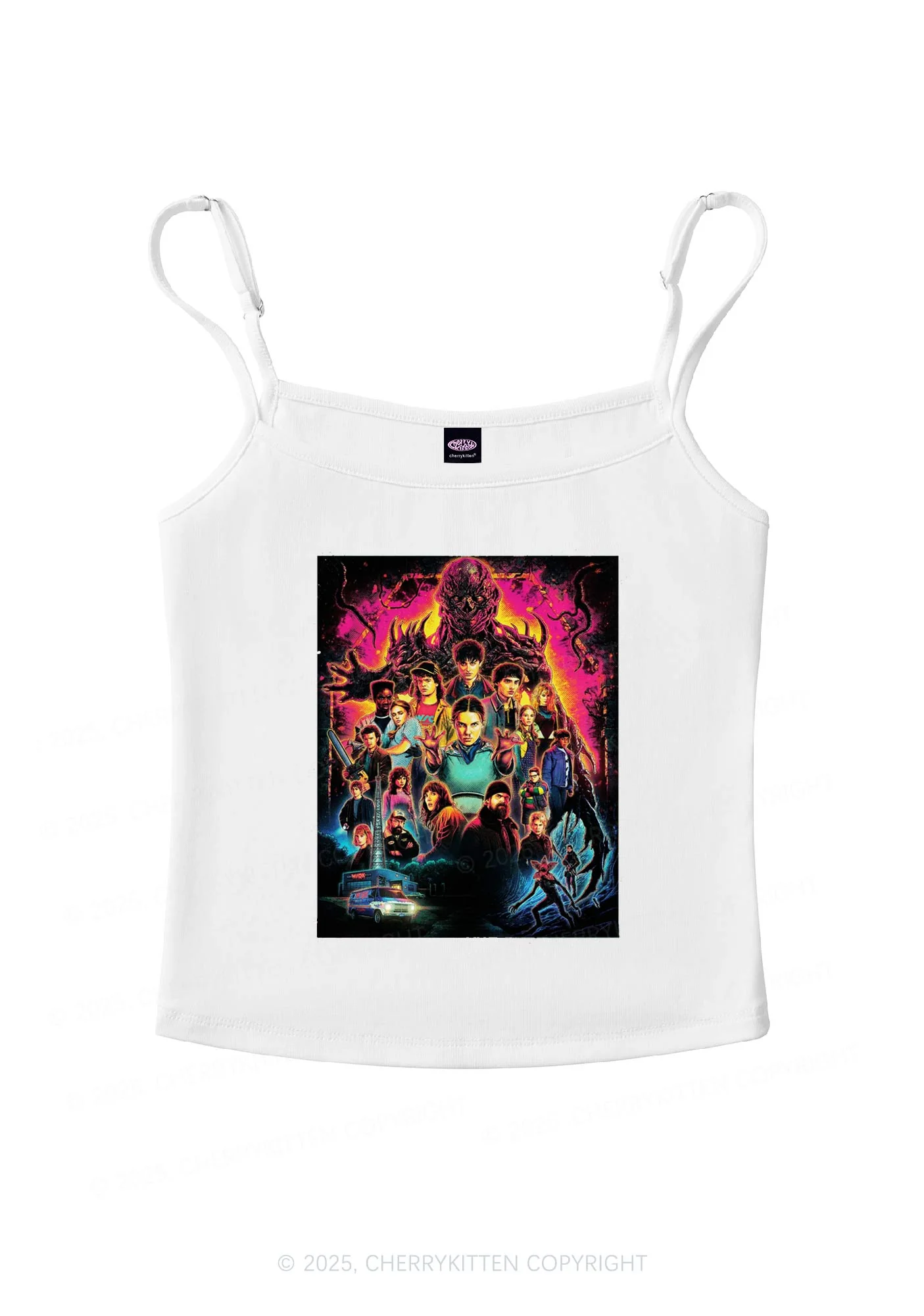 Young Adventure Y2K Spaghetti Strap Cami Cherrykitten - Image 3