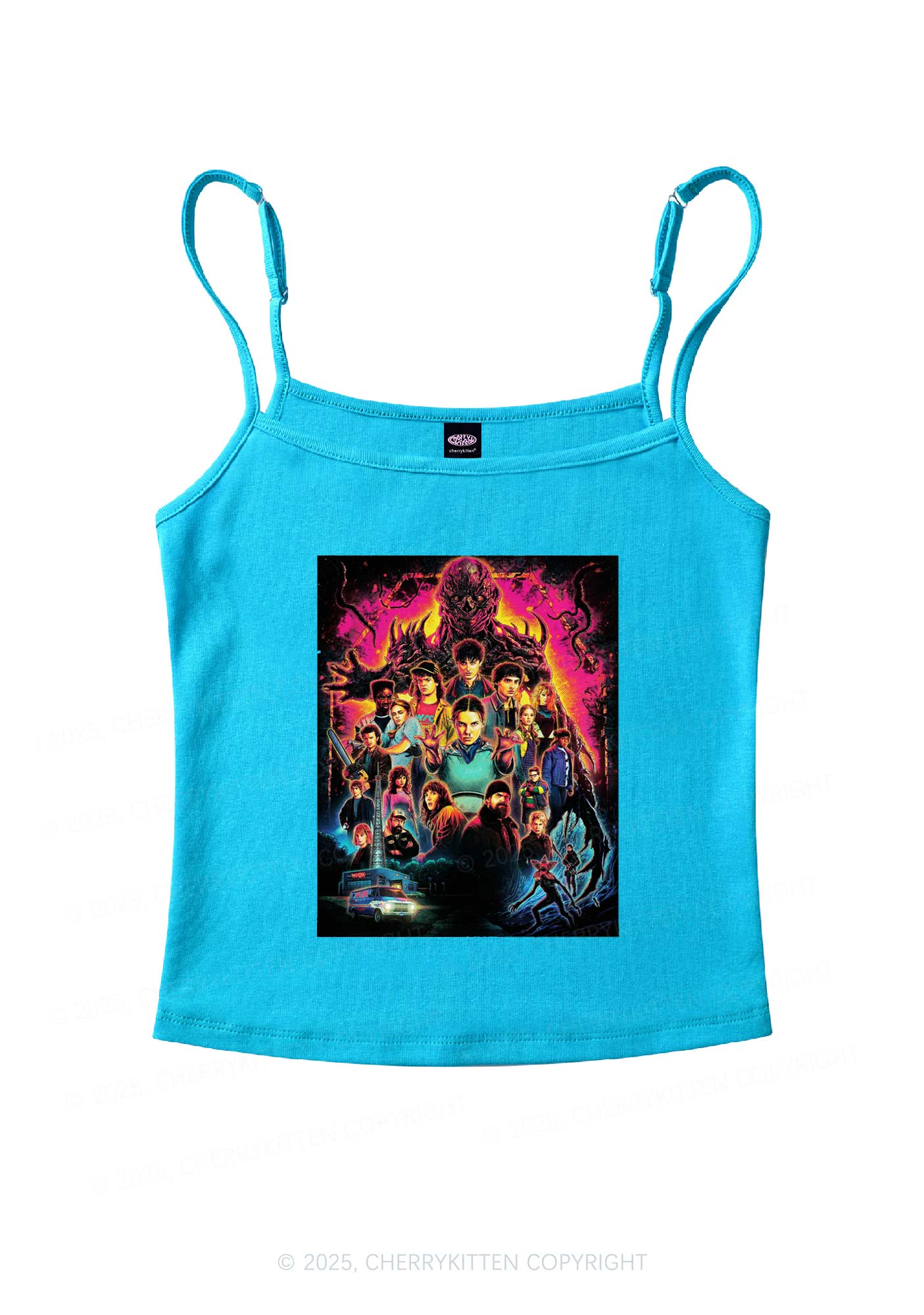 Young Adventure Y2K Spaghetti Strap Cami Cherrykitten - Image 4