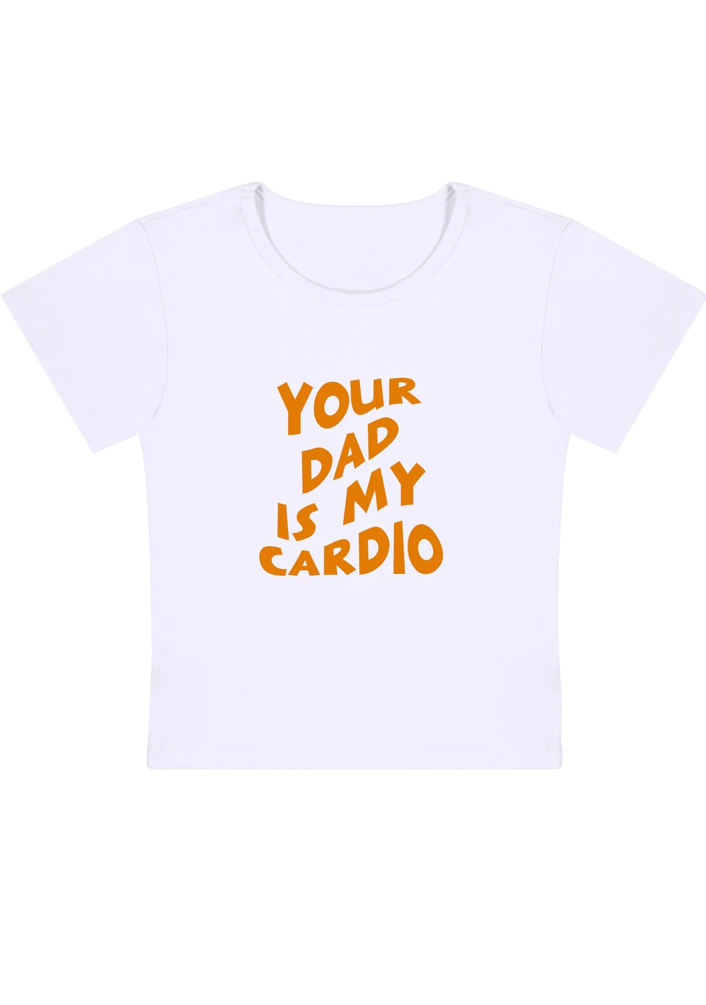 Your Dad Is My Cardio Y2K Baby Tee - Image 3