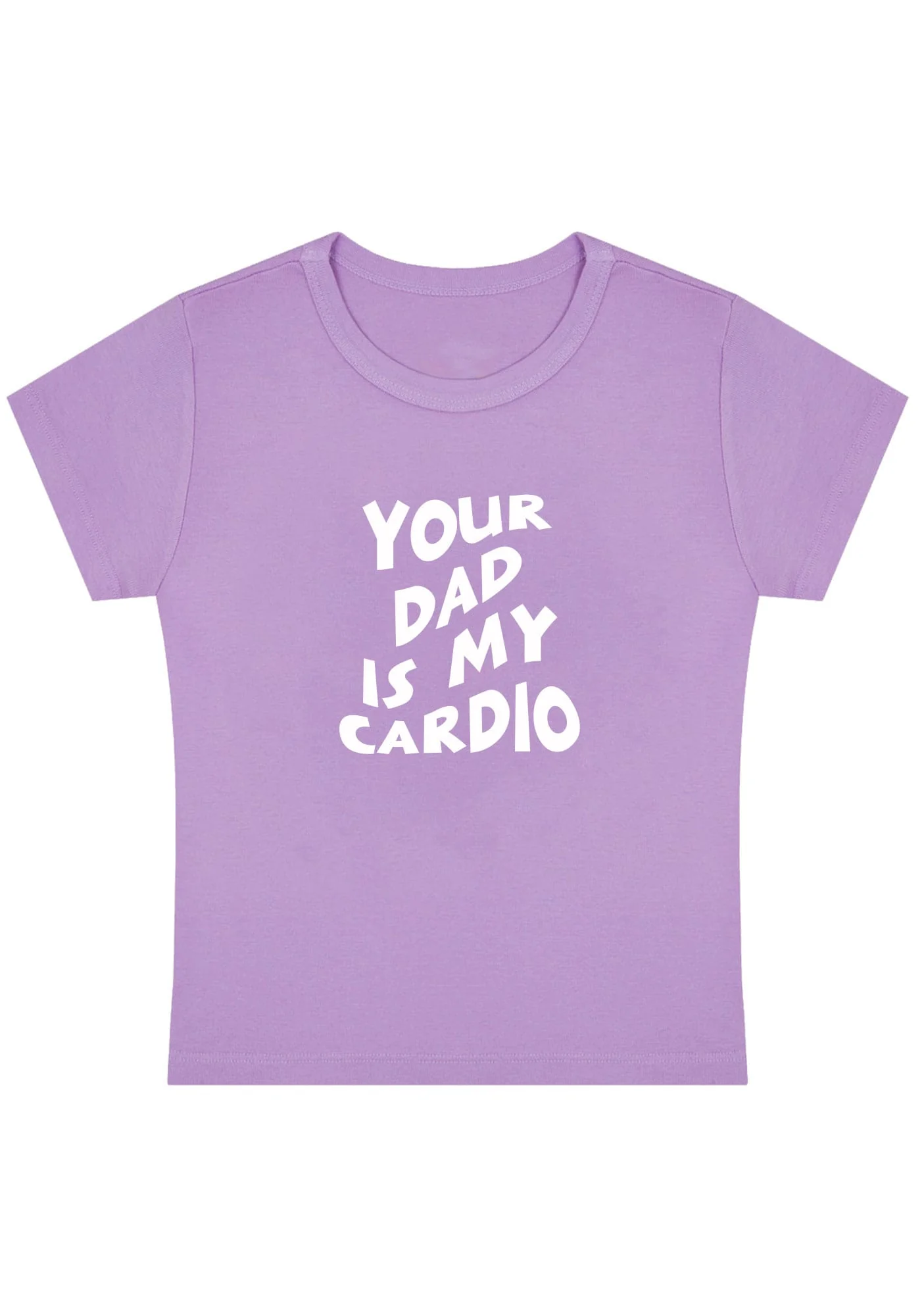 Your Dad Is My Cardio Y2K Baby Tee - Image 4