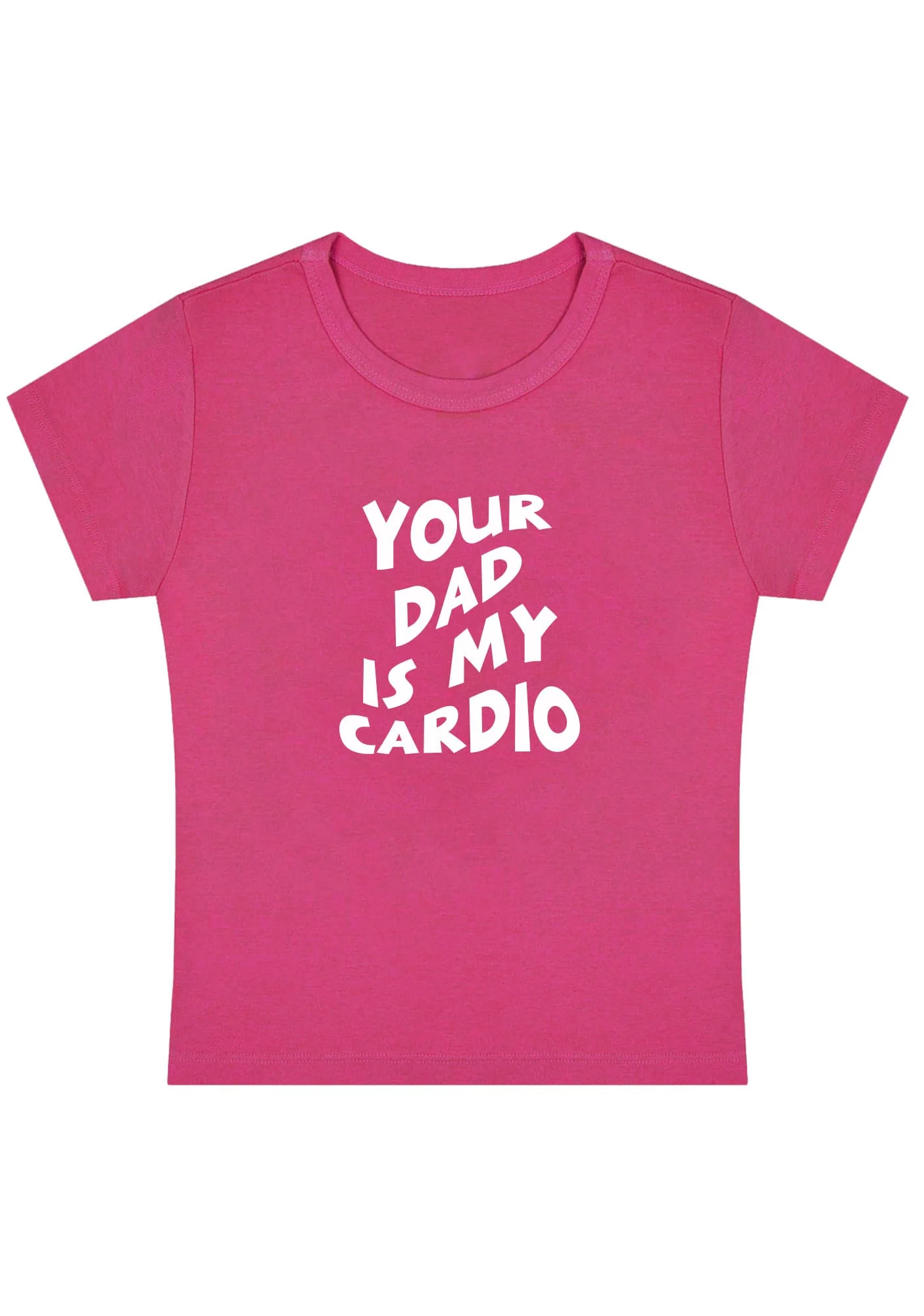 Your Dad Is My Cardio Y2K Baby Tee - Image 5