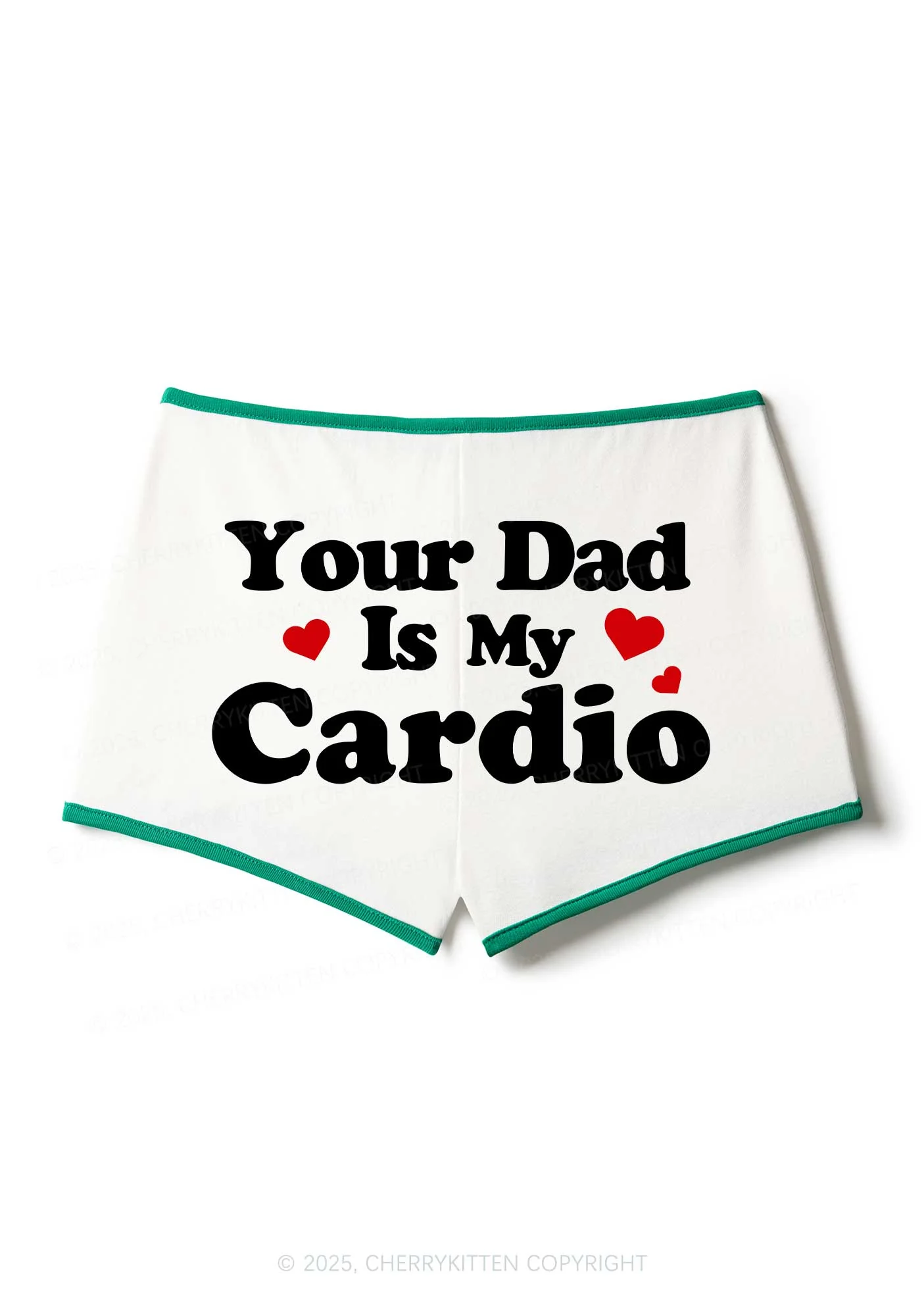 Your Dad Is My Cardio Y2K Booty Shorts Cherrykitten - Image 3