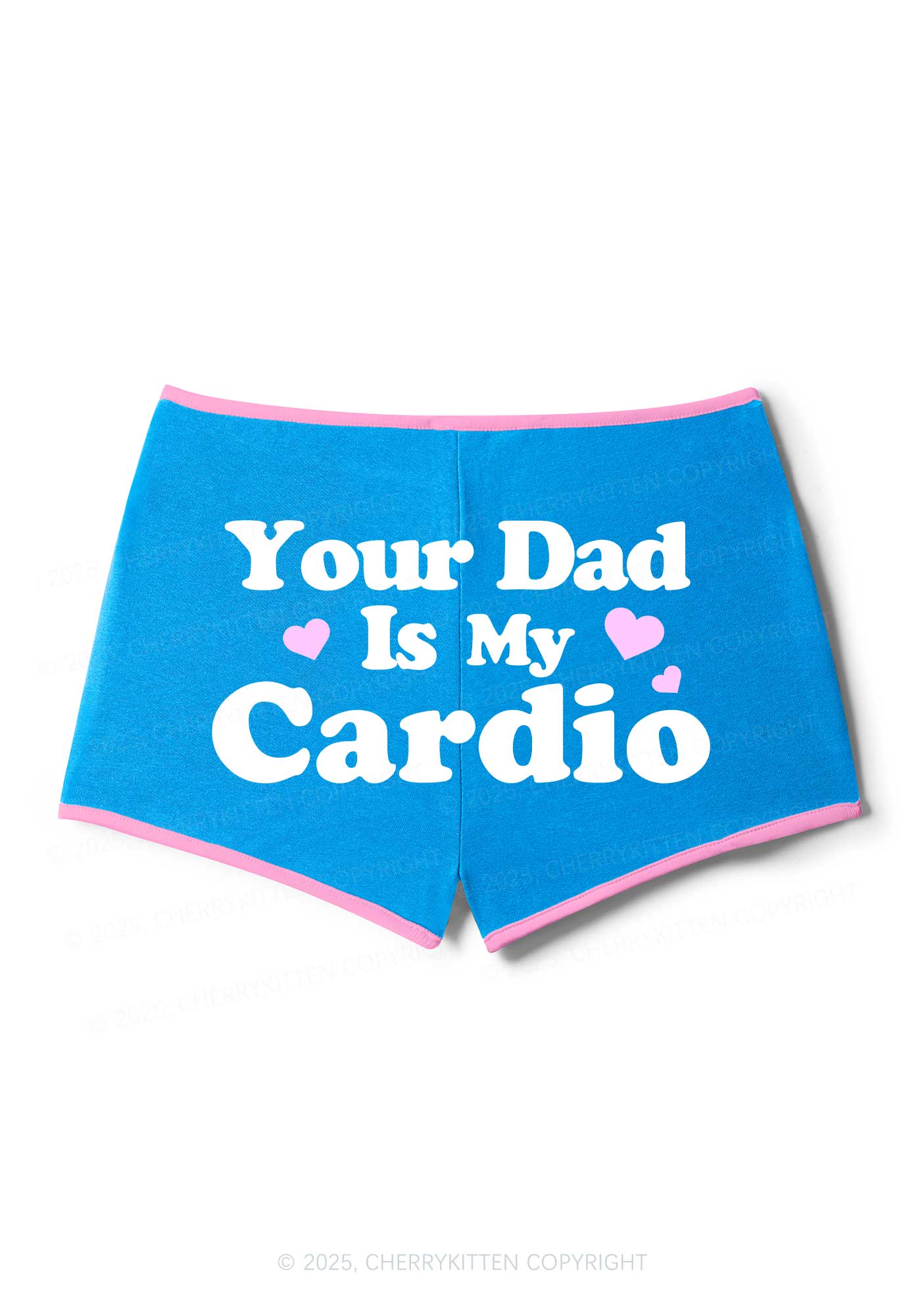 Your Dad Is My Cardio Y2K Booty Shorts Cherrykitten - Image 5