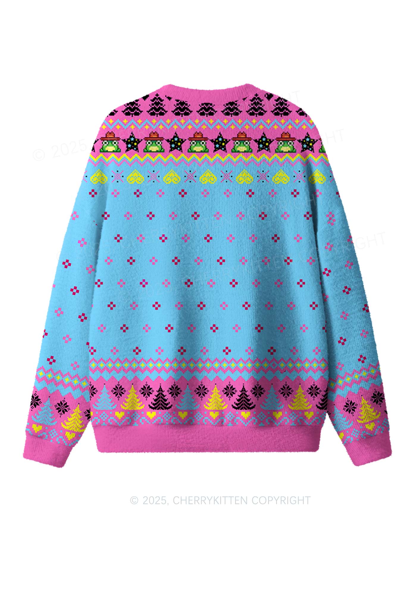 Your Last Partner Y2K Christmas Knit Sweatshirt Cherrykitten - Image 2