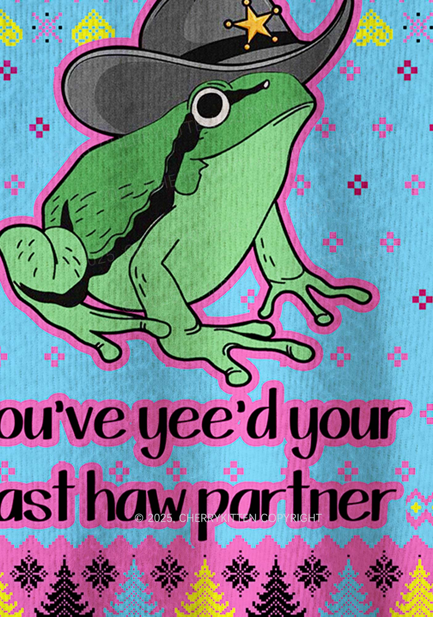 Your Last Partner Y2K Christmas Knit Sweatshirt Cherrykitten - Image 6
