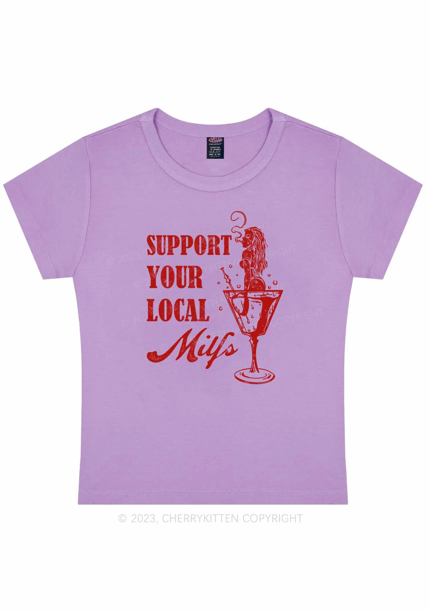 Your Local Mxxf Y2K Baby Tee Cherrykitten - Image 5