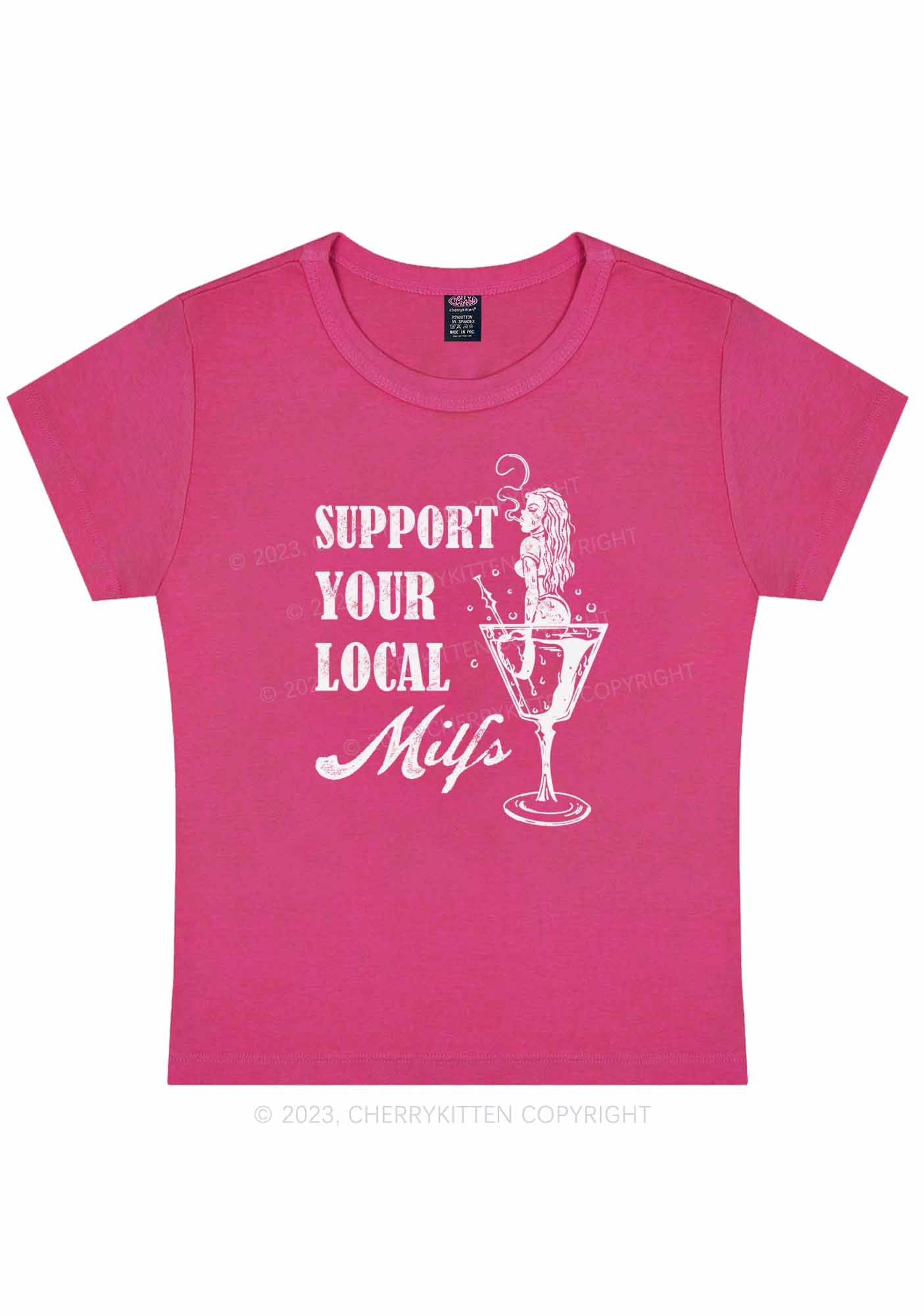 Your Local Mxxf Y2K Baby Tee Cherrykitten - Image 6