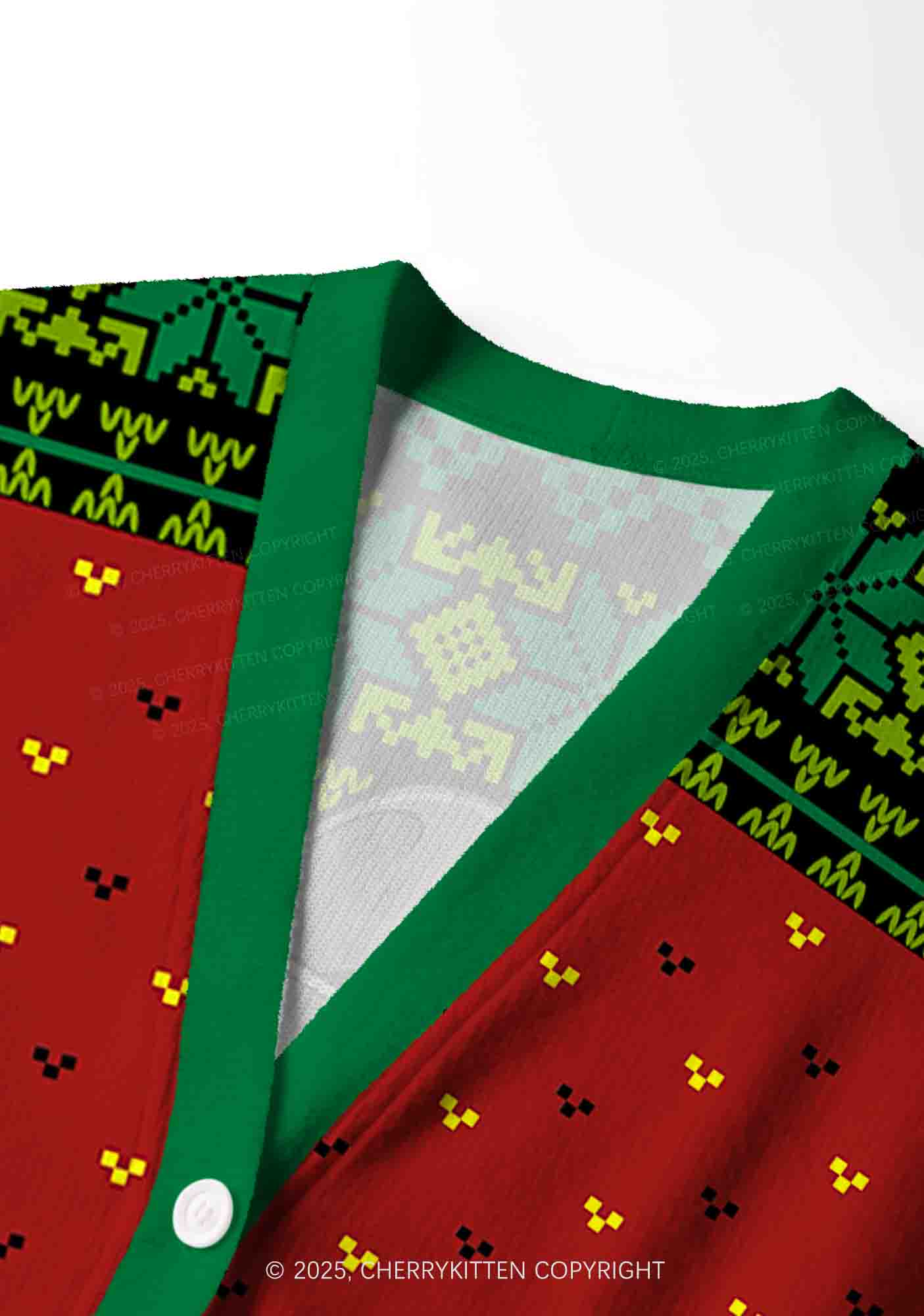 You've Yee'd Your Last Haw Partner Y2K Christmas Cardigan Knit Sweatshirt Cherrykitten - Image 5