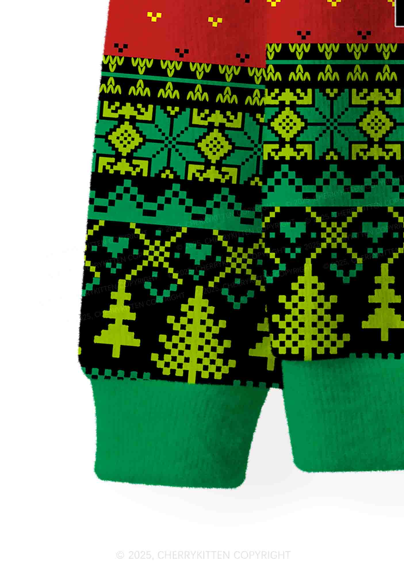 You've Yee'd Your Last Haw Partner Y2K Christmas Cardigan Knit Sweatshirt Cherrykitten - Image 6
